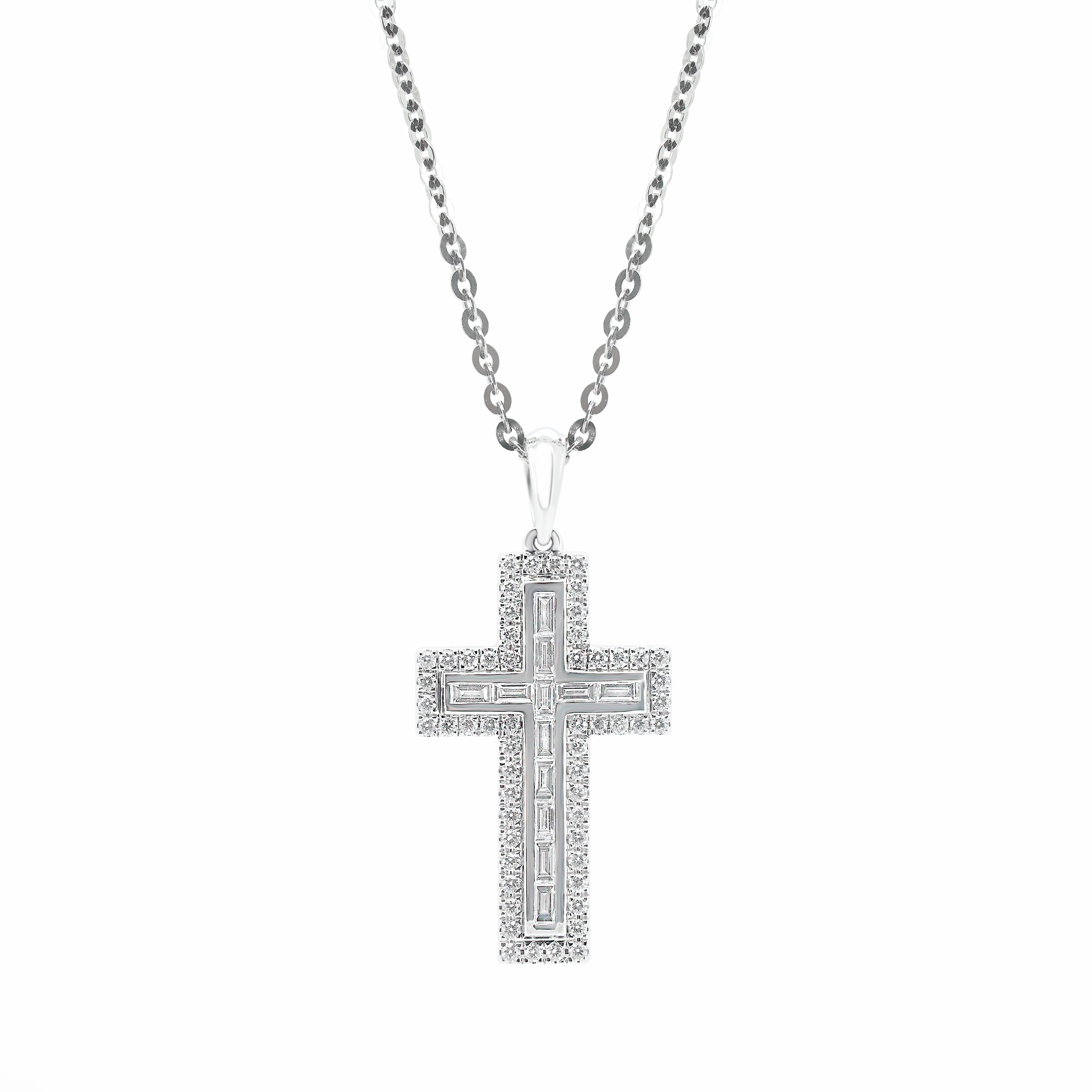 Baguette Cross Pendant: Simbol Elegan dari Keimanan dan Keabadian