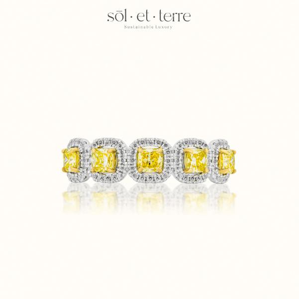 Sol Cushion Listring: Cincin Berlian Lab dengan Sentuhan Mewah dan Elegan