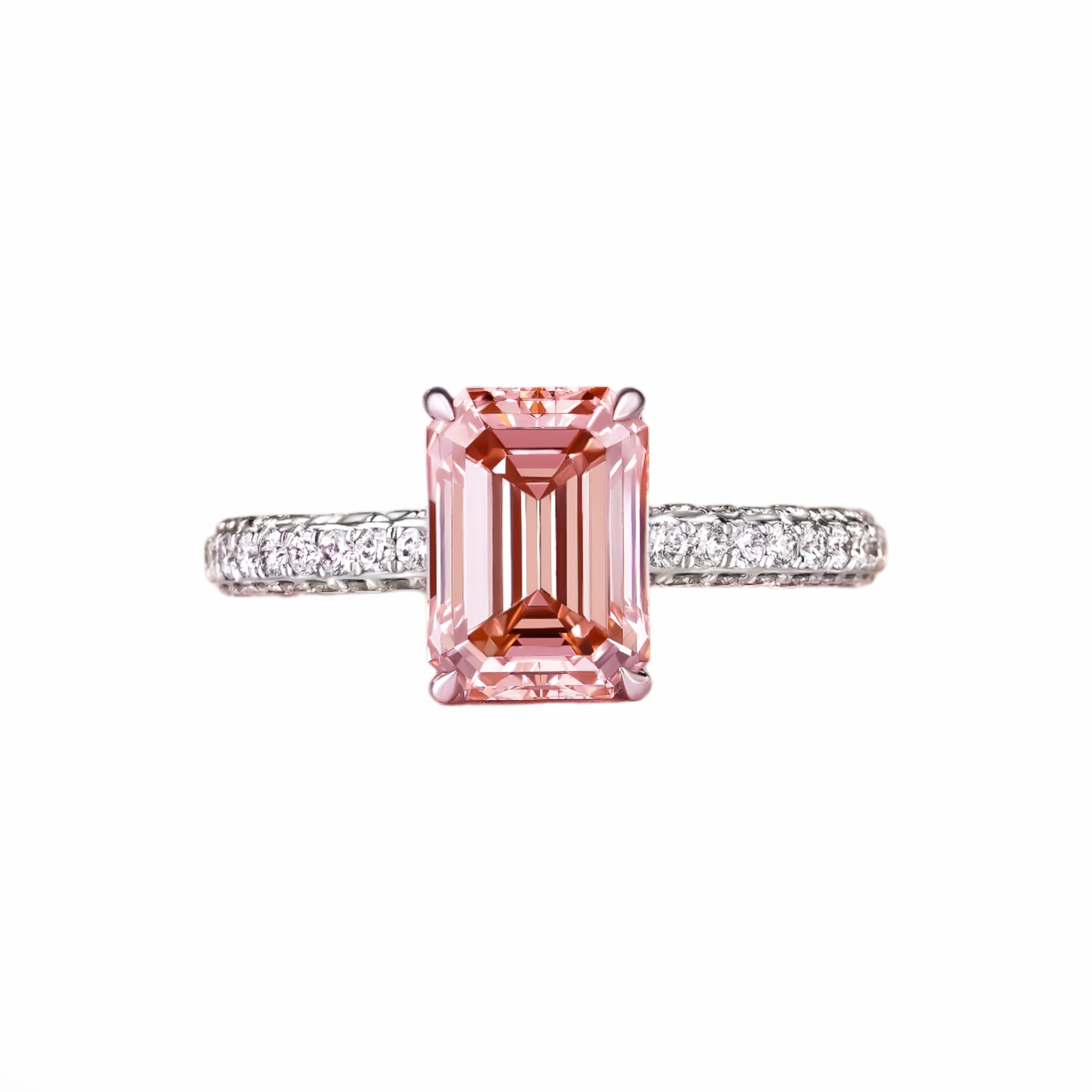 Emerald Cut Pink Diamond Ring: Keanggunan dalam Sentuhan Feminin