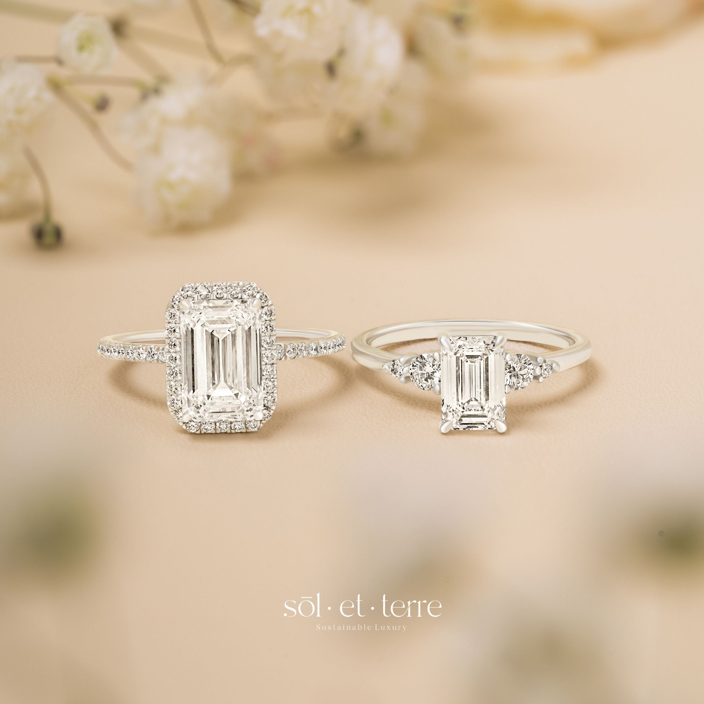 Emerald Cut Diamond Ring