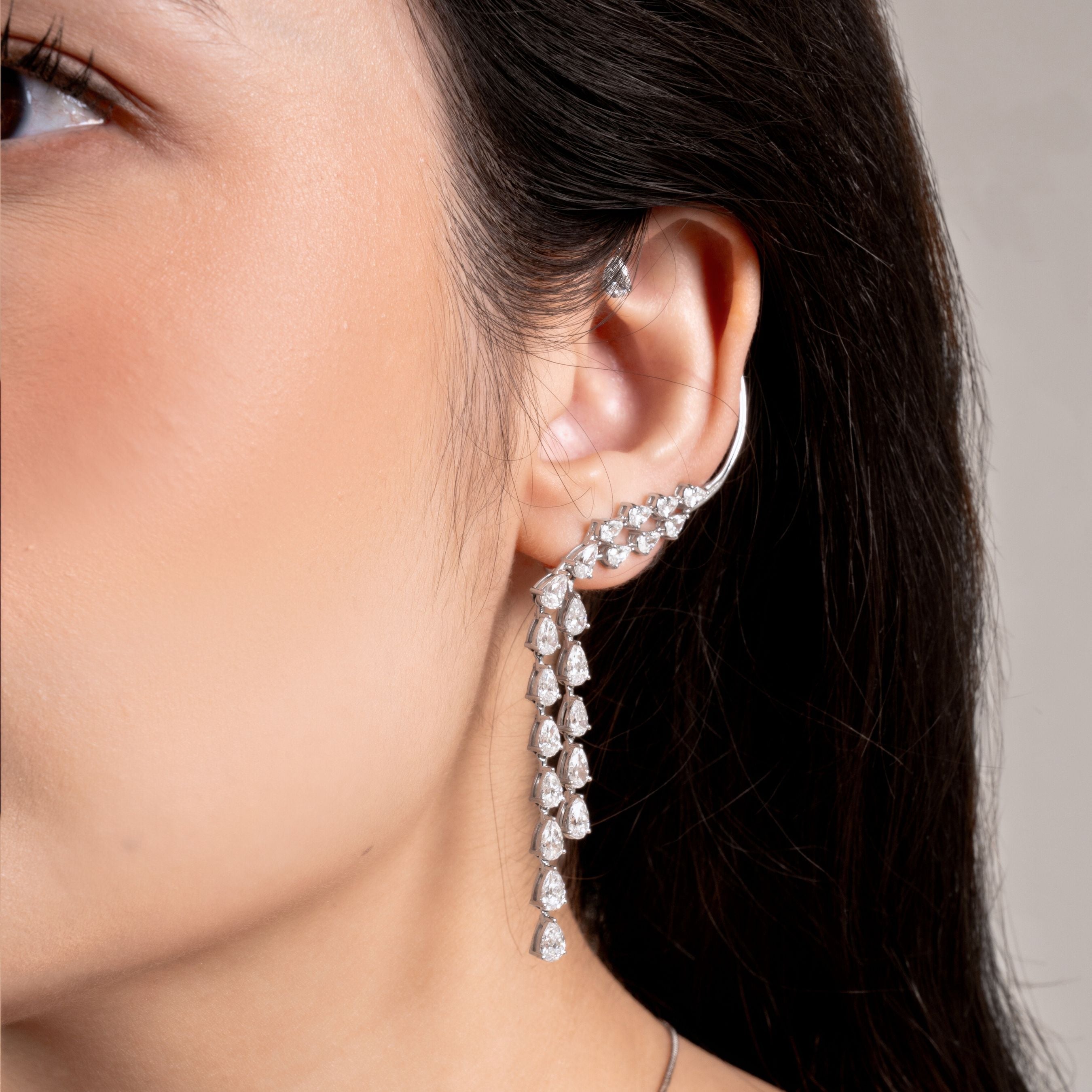 Diamond Earrings and Dangling Earrings by Sol et Terre