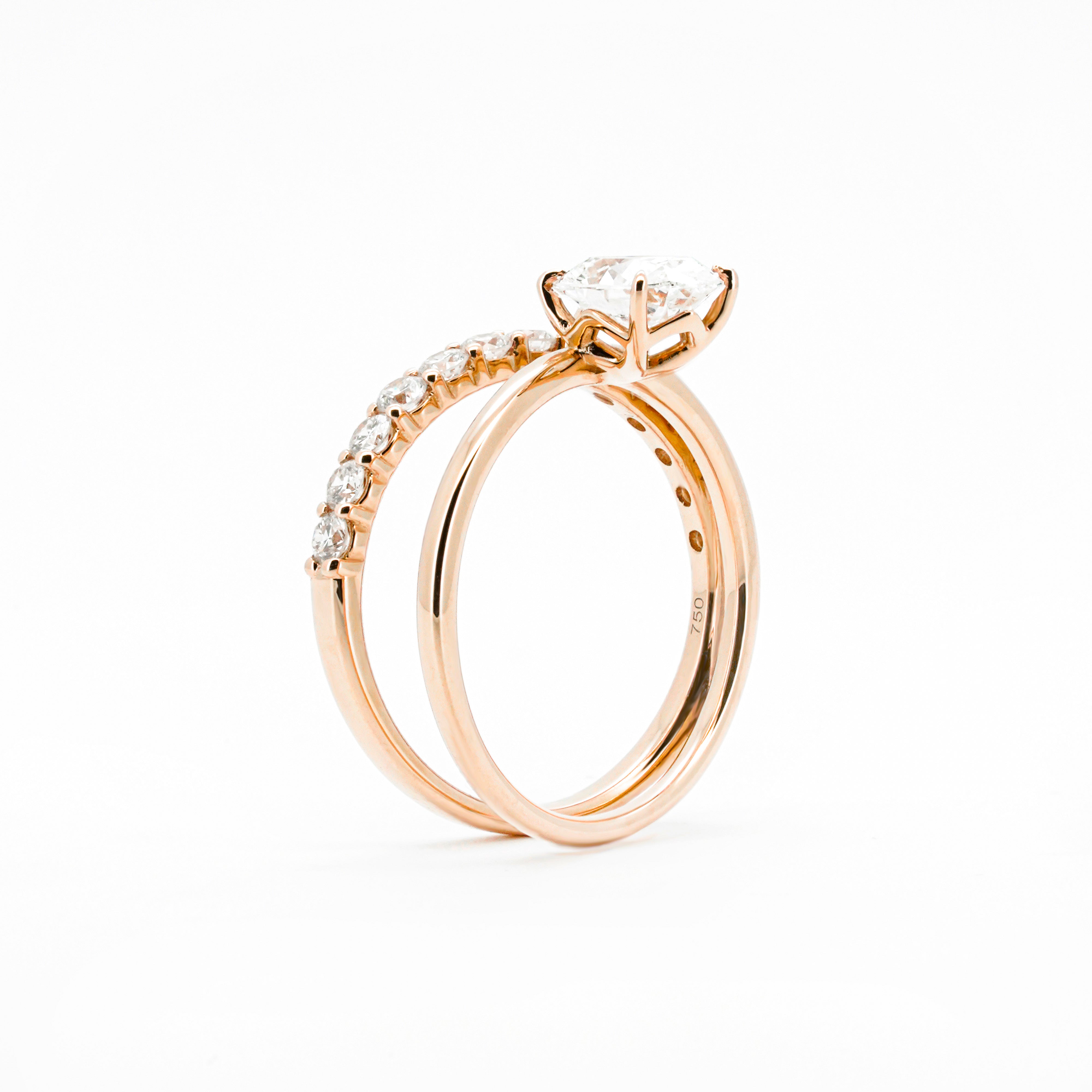 Oval Diamond Wrap Ring | Sol et Terre