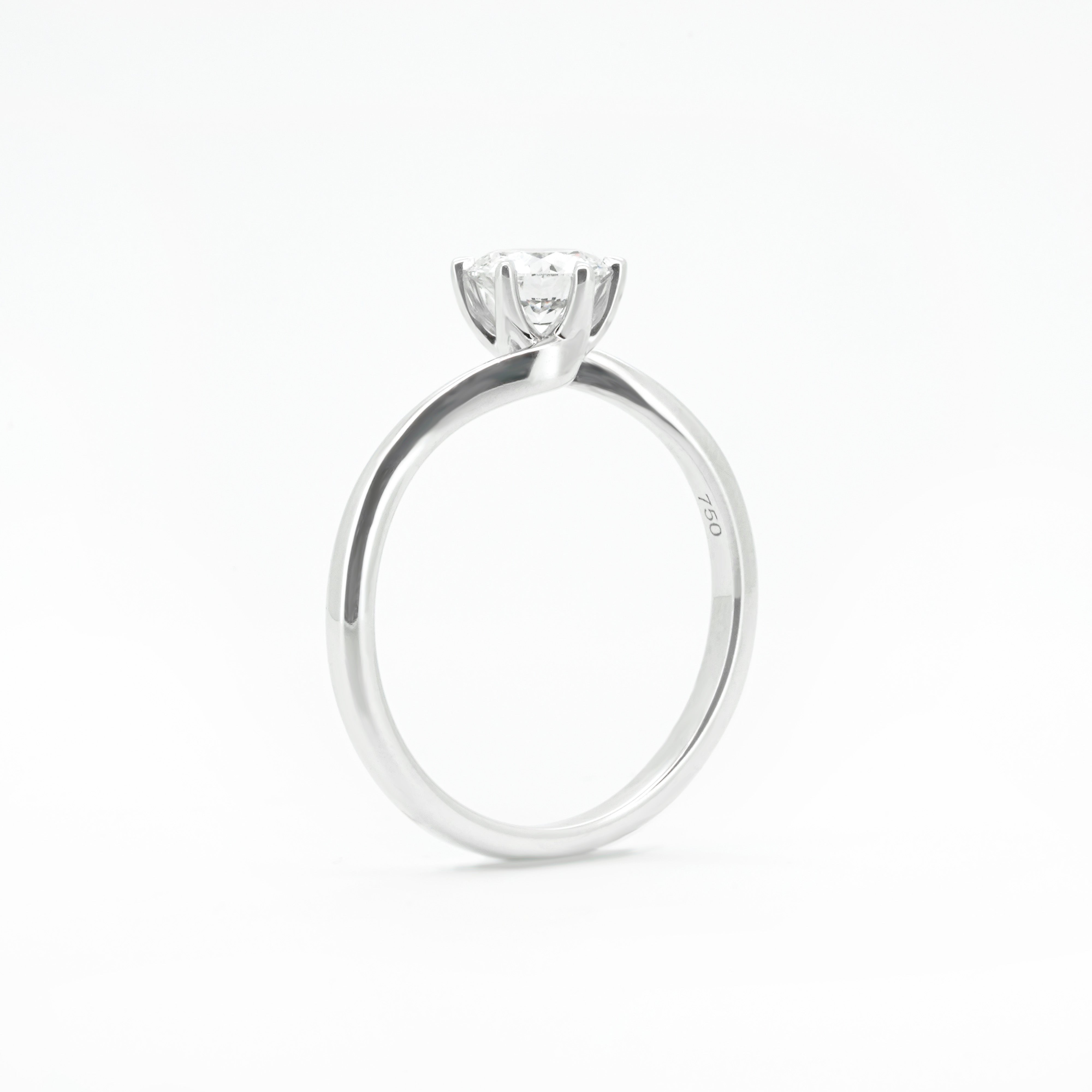 Round Diamond with Twisted Band | Sol et Terre