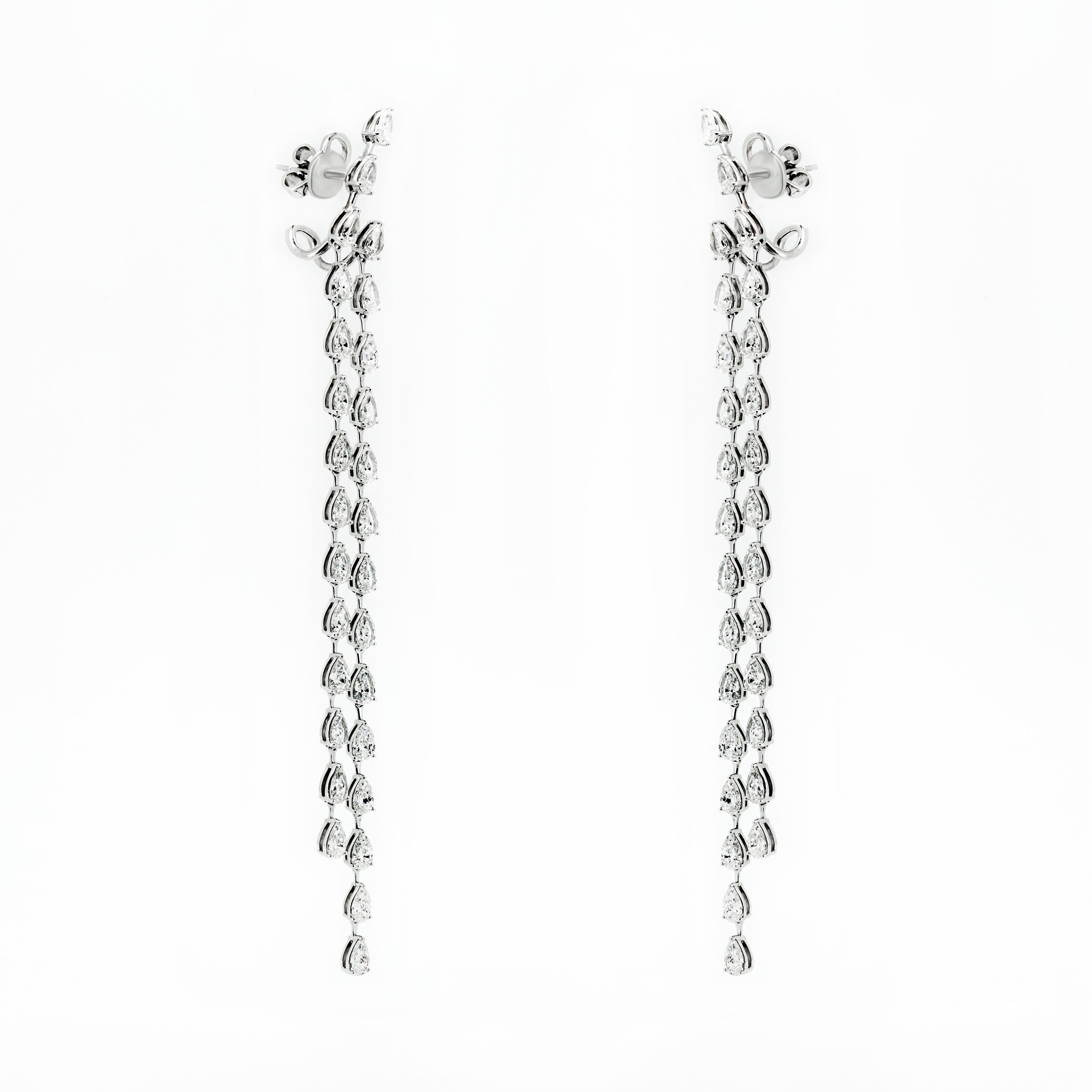 Dripping in Pear Diamonds Earrings | Sol et Terre