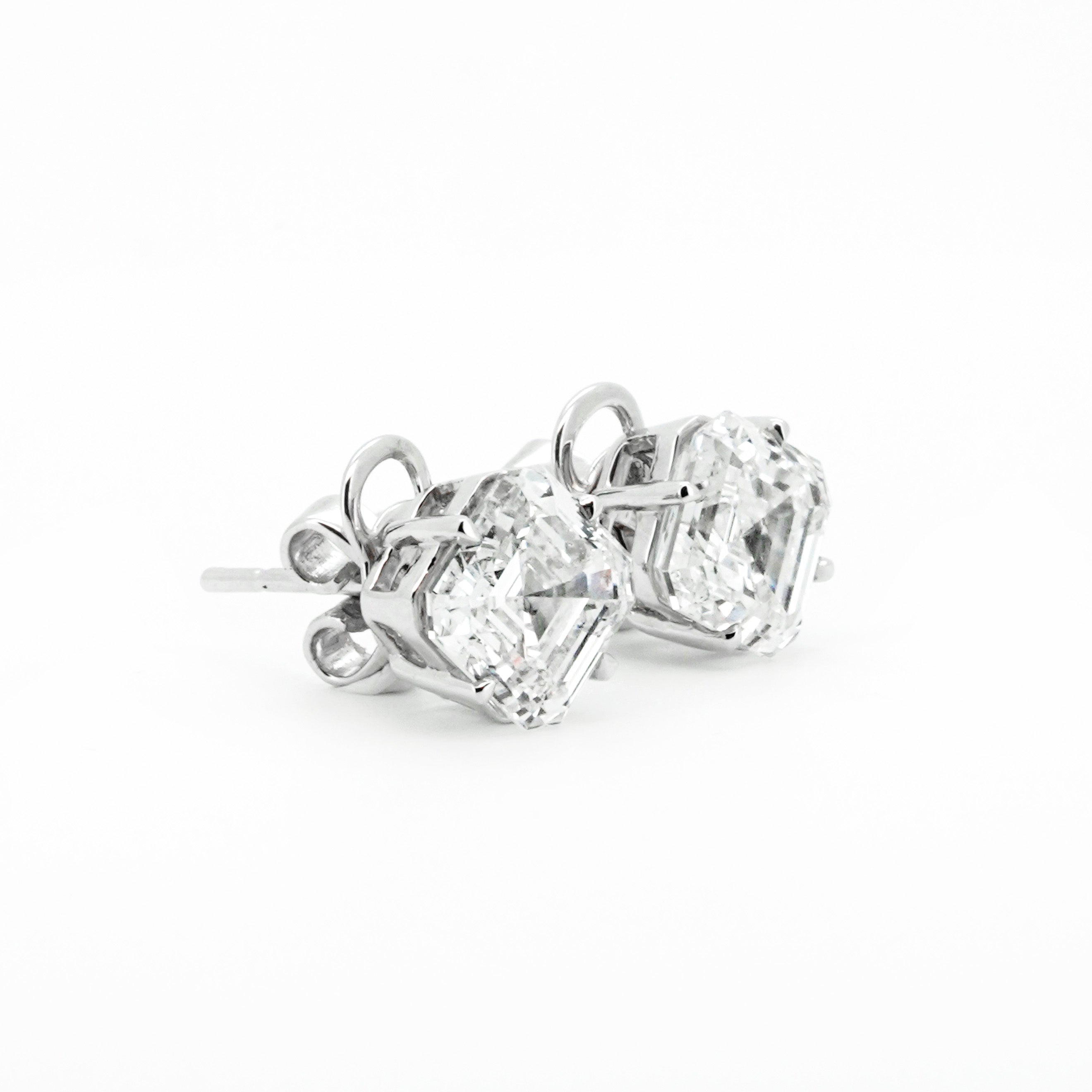 Asscher Diamond Stud Earrings | Sol et Terre