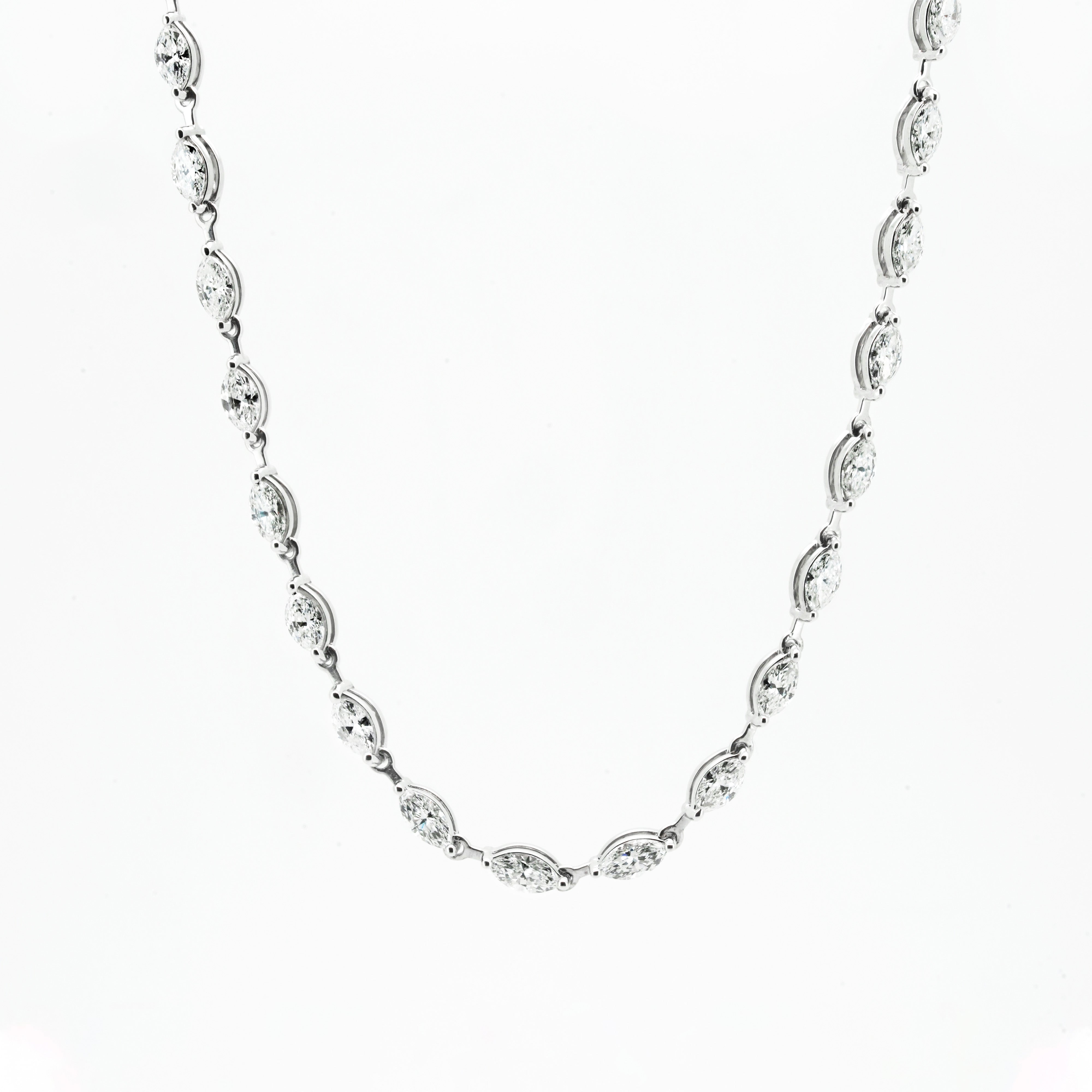 Petite Marquise Diamond Necklace | Sol et Terre