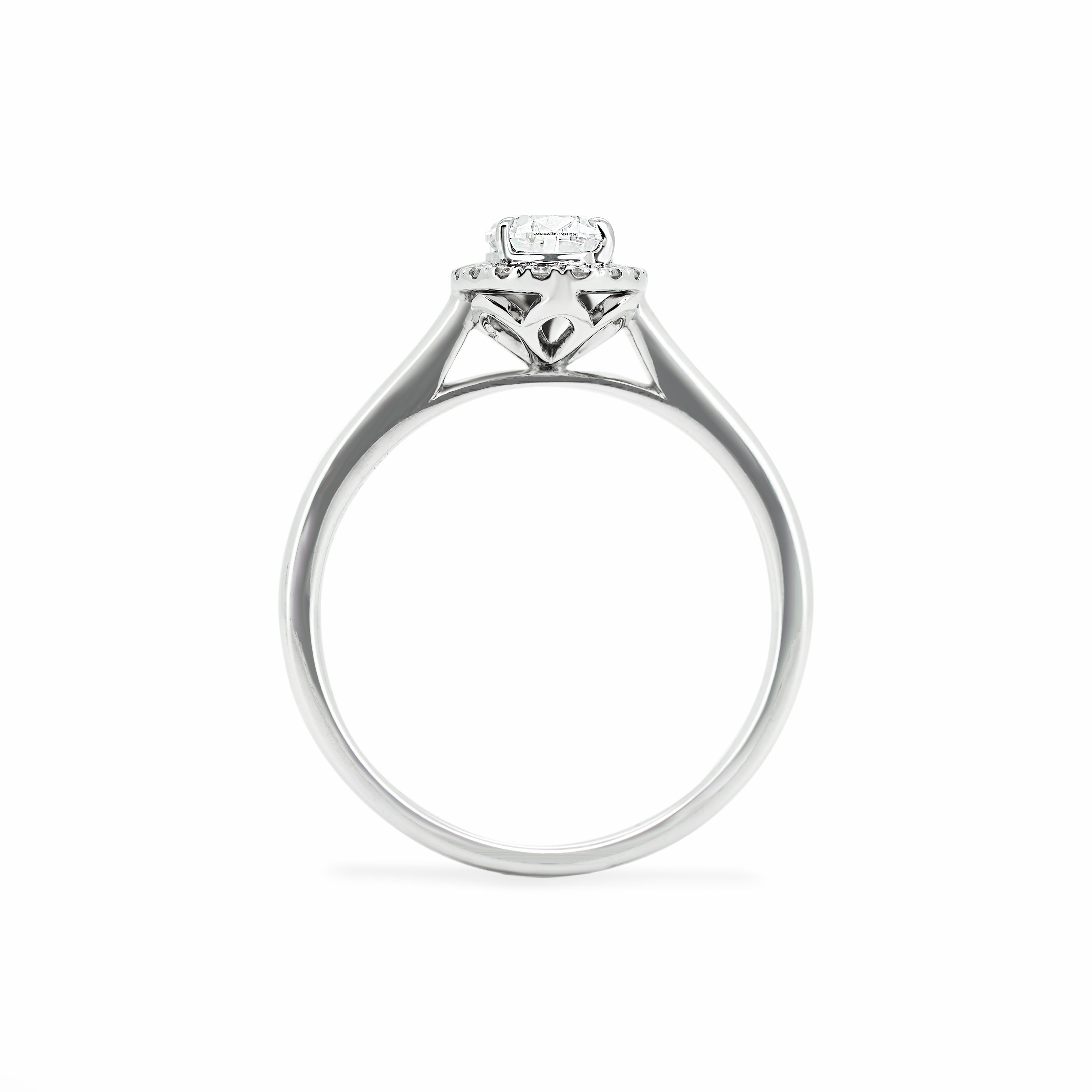 Pear Diamond Ring with Halo | Sol et Terre