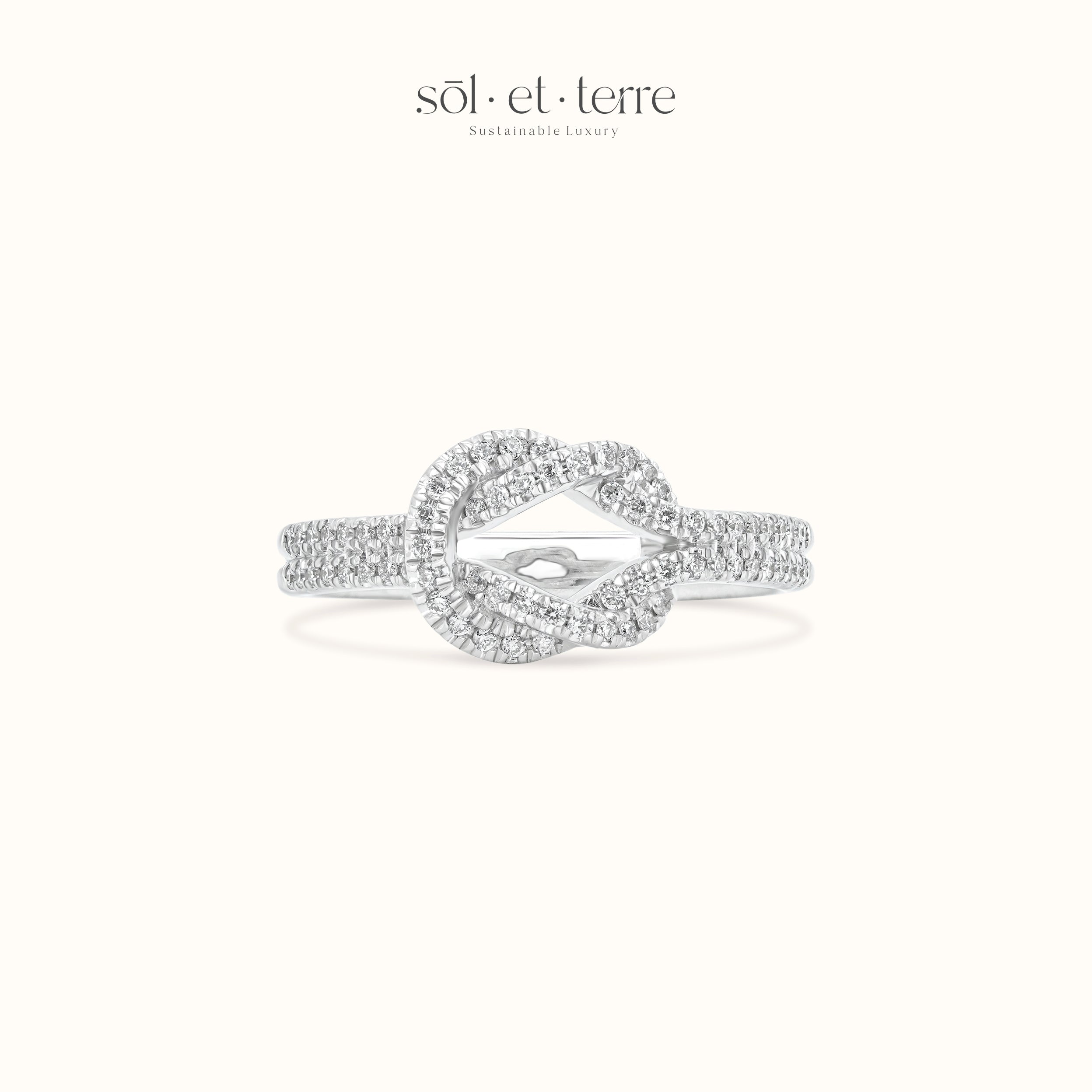 Tied Diamond Rings | Sol et Terre