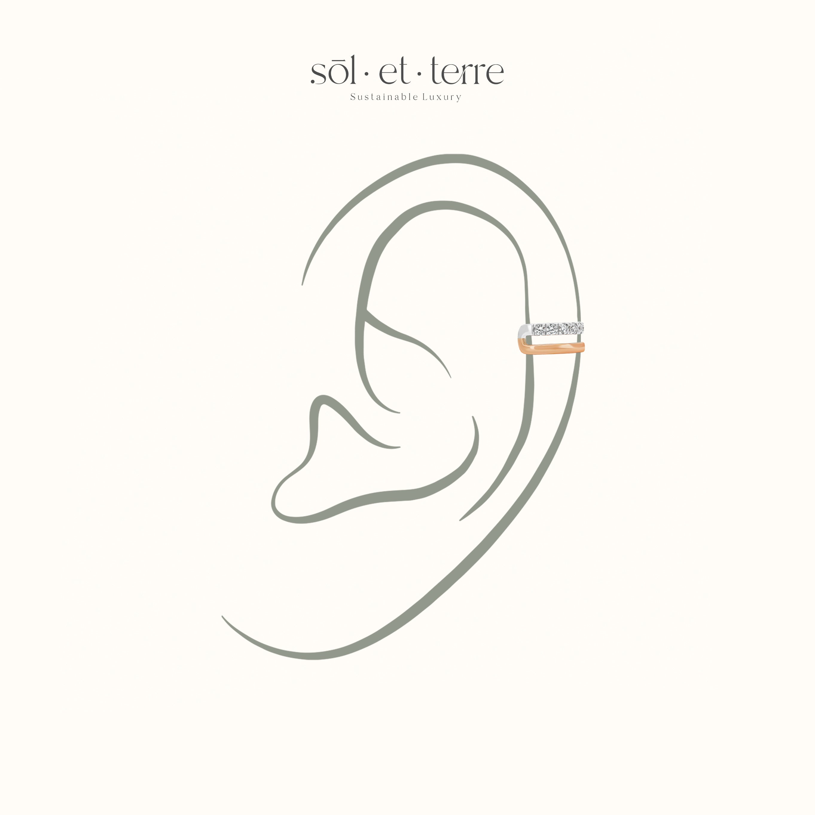 Two Tone Ear Cuff | Sol et Terre