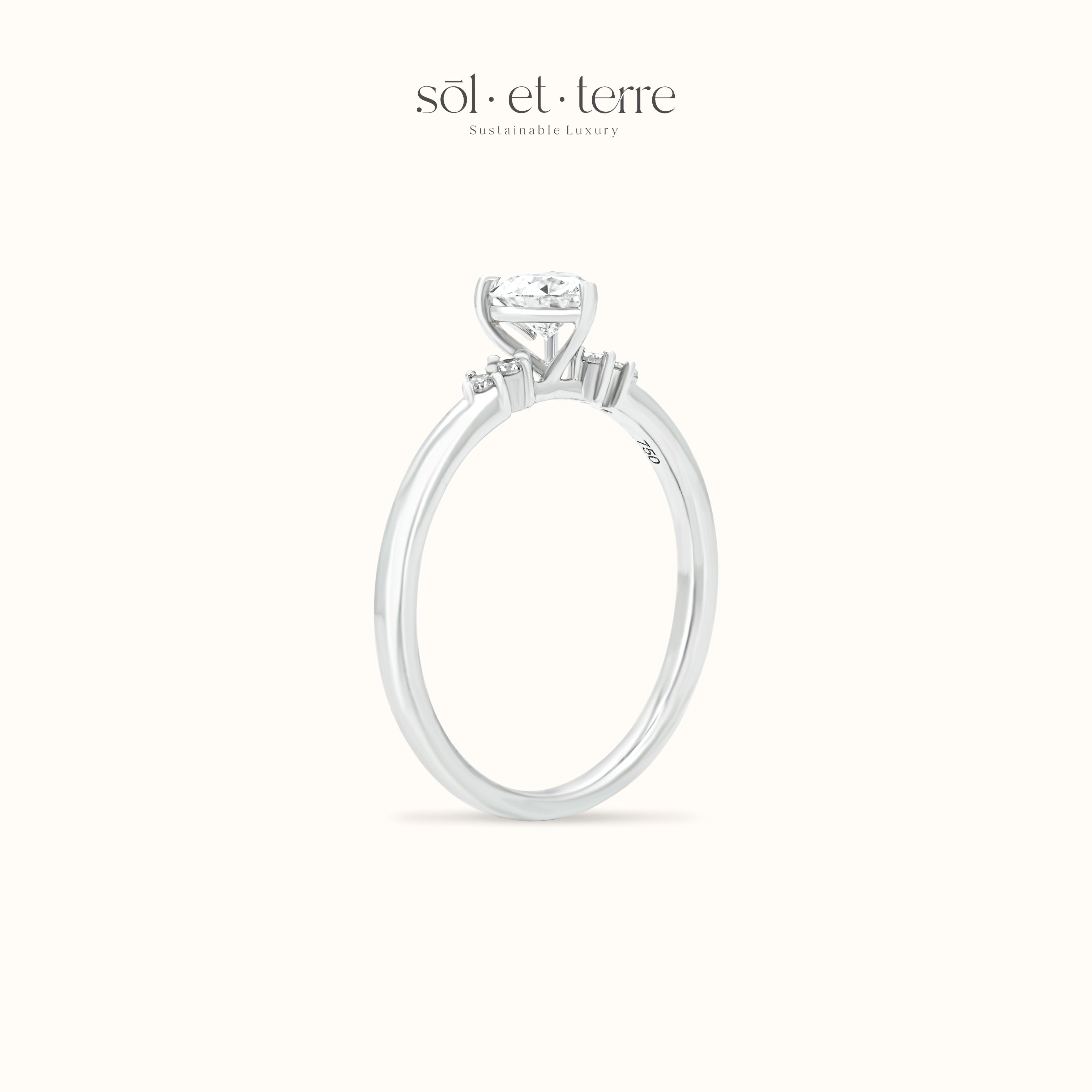 Lovely Heart Engagement Ring | Sol et Terre