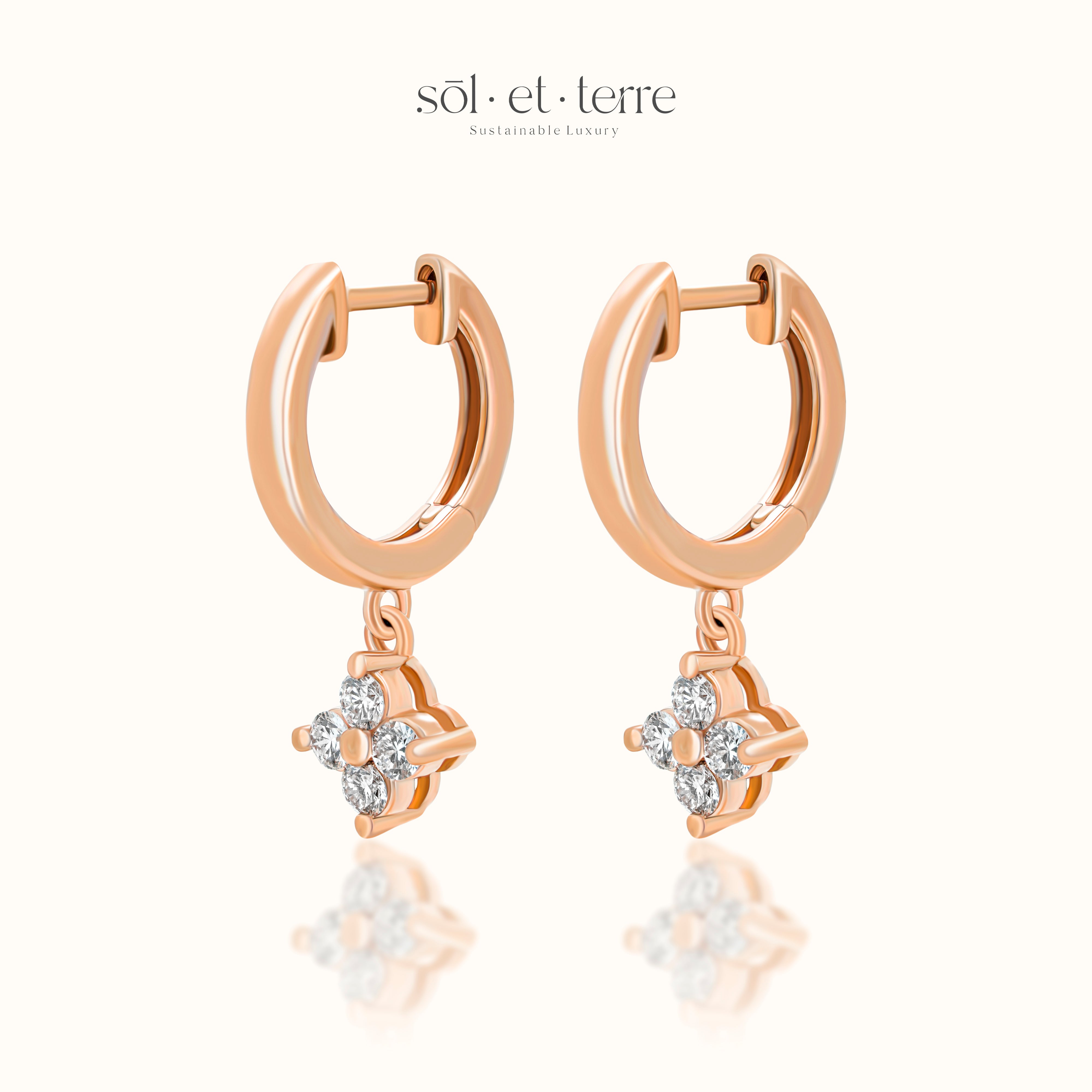 Clover Dangling Earrings | Sol et Terre