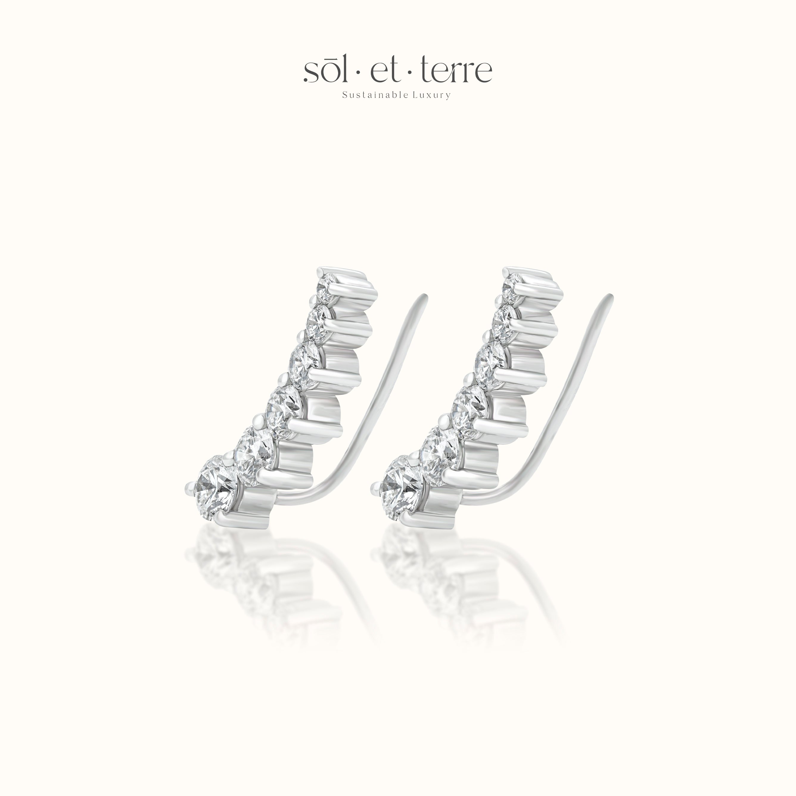 Crawler Diamond Earrings | Sol et Terre