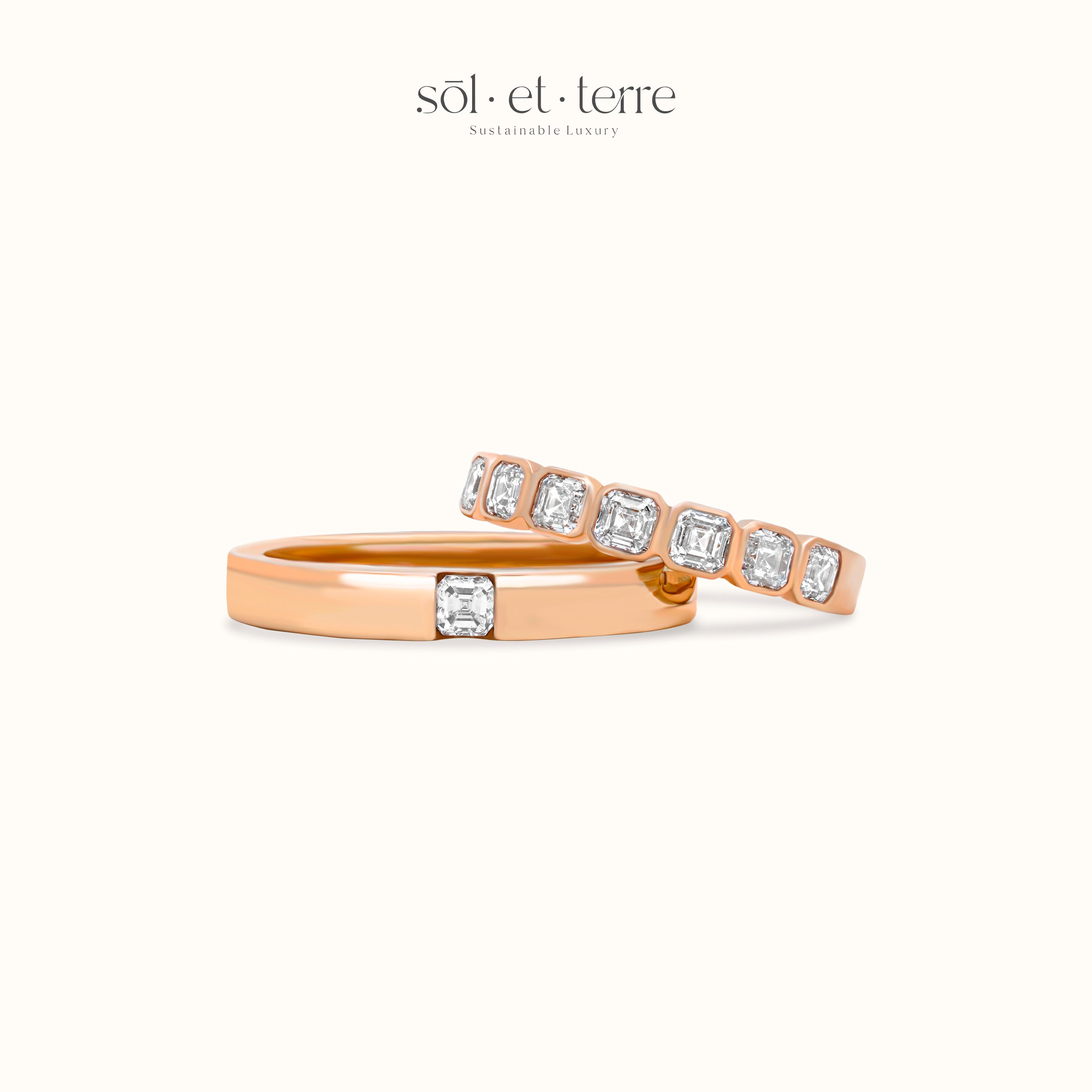 Asscher Listring Ring | Sol et Terre