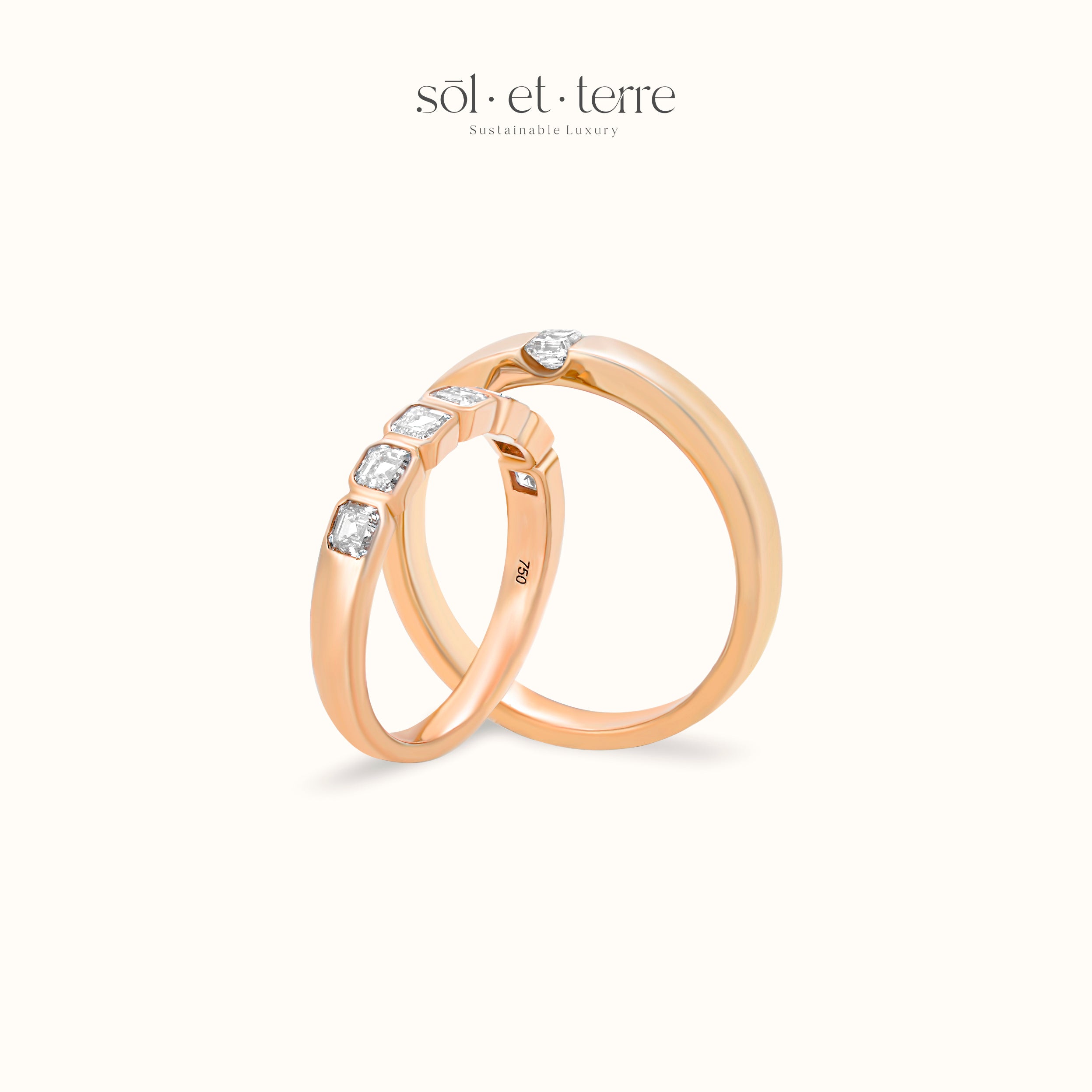 Asscher Listring Ring | Sol et Terre