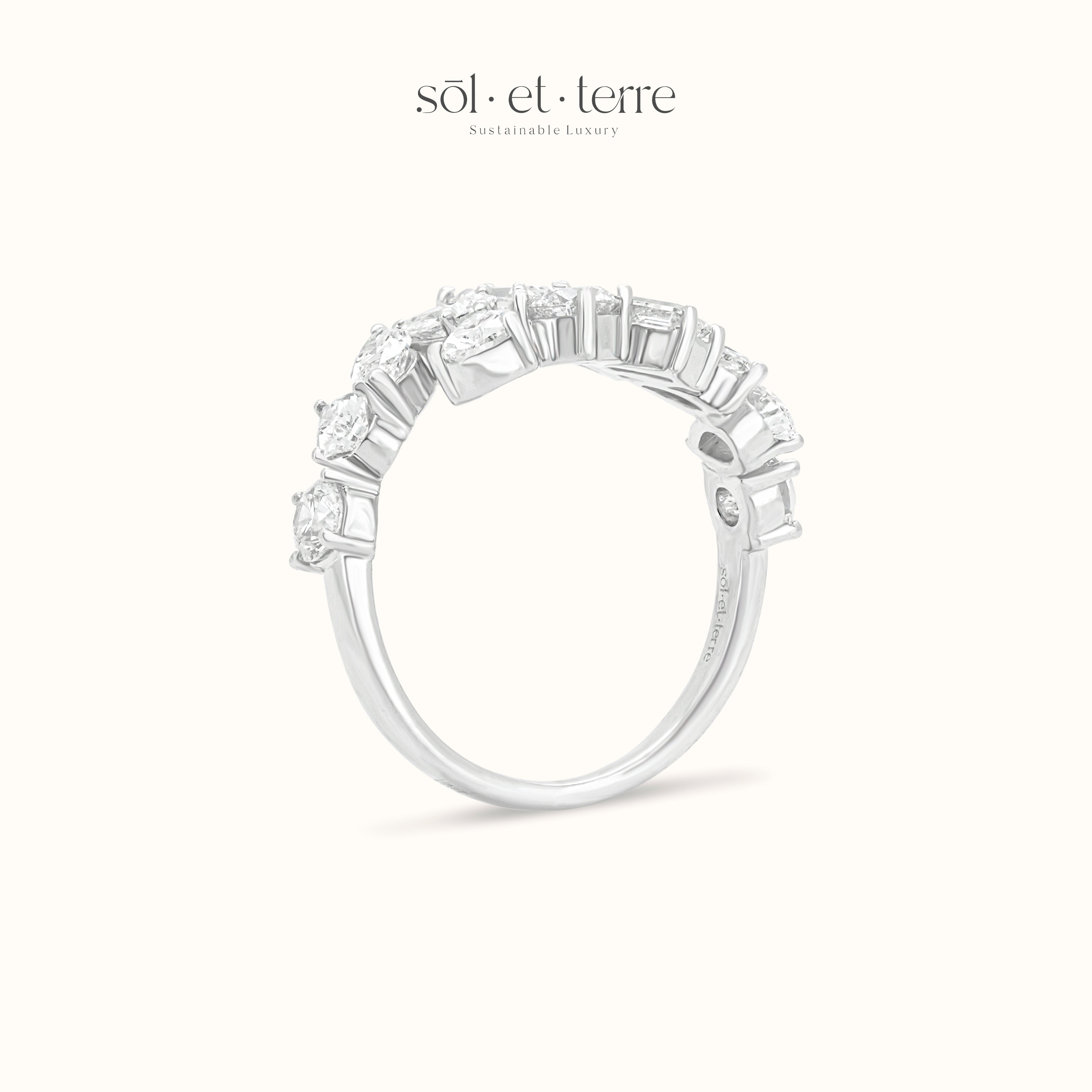 Crossed Mix Cut Diamonds | Sol et Terre