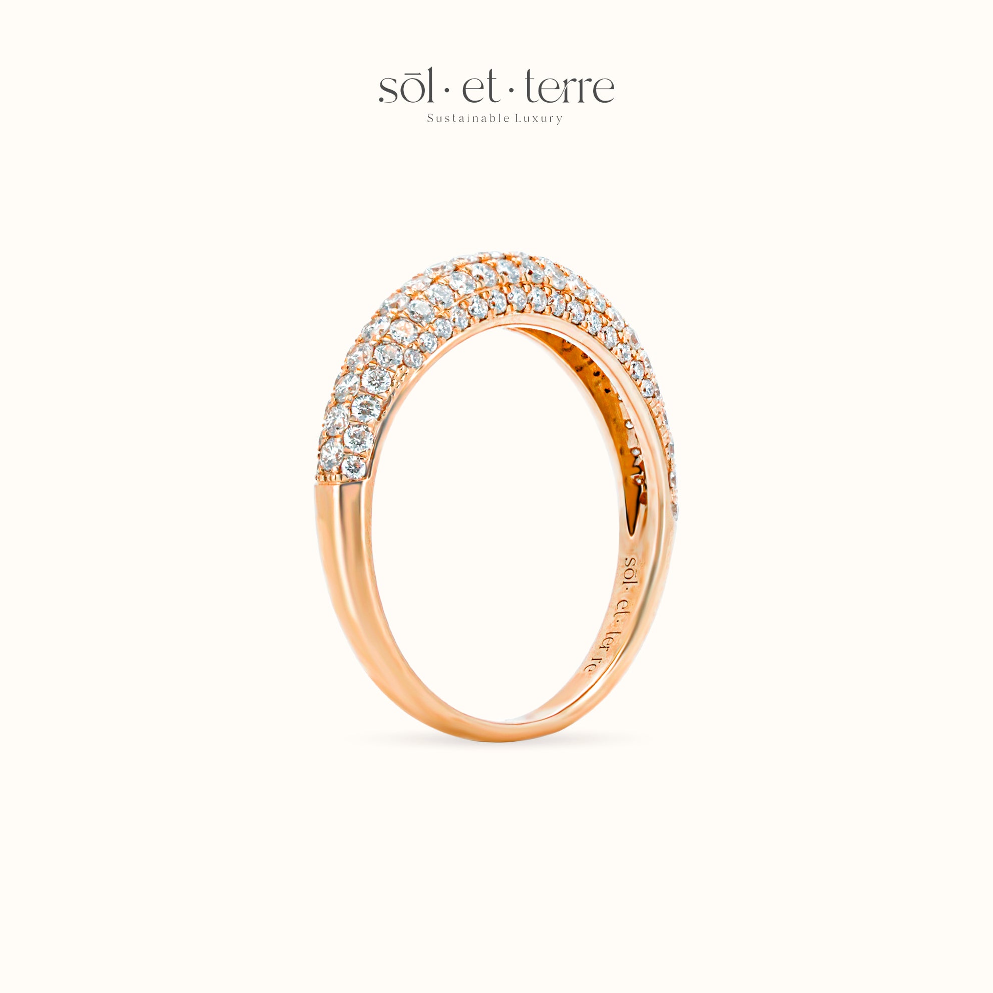 Cloud Sparkle Diamond Ring | Sol et Terre