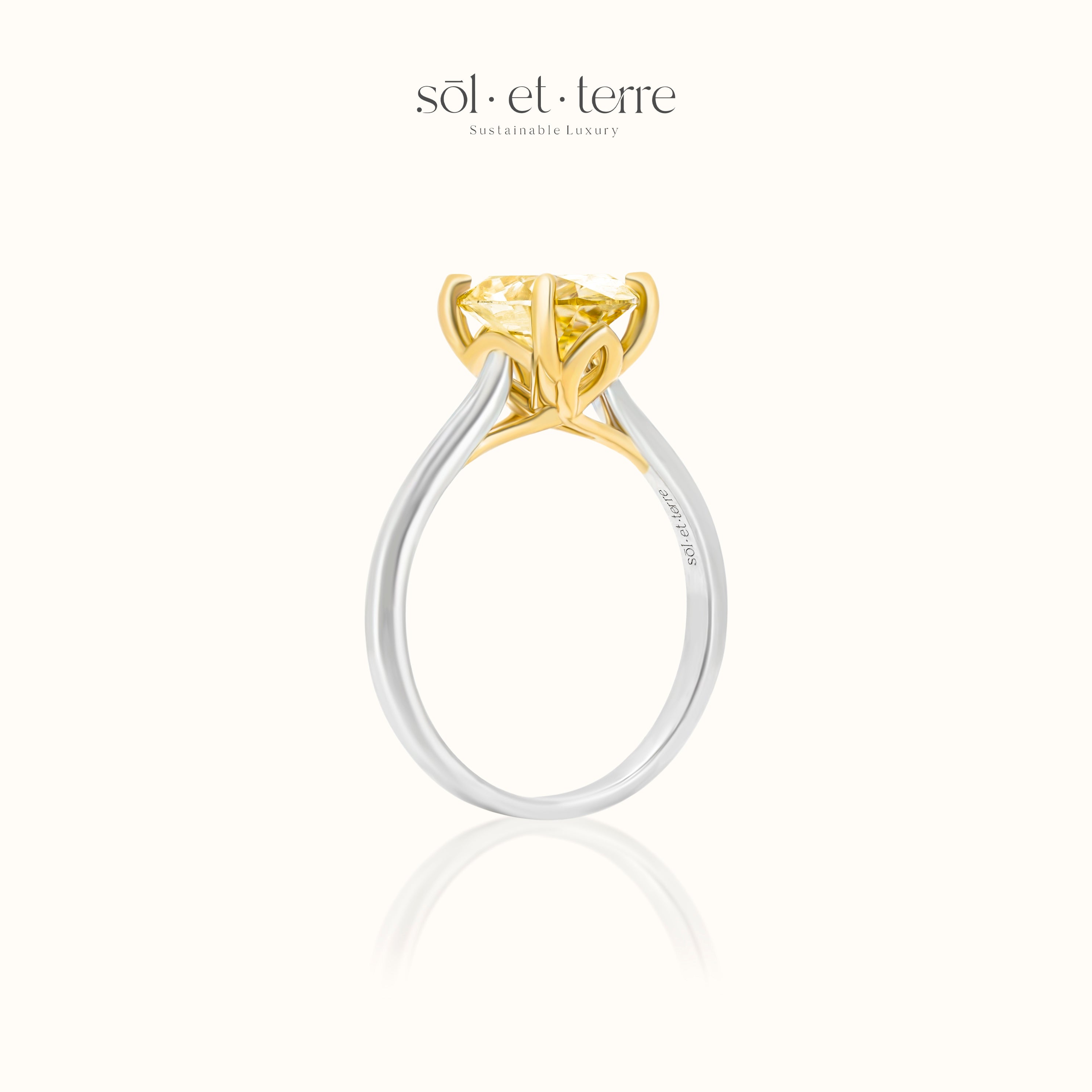 Sunset wave diamond ring | Sol et Terre