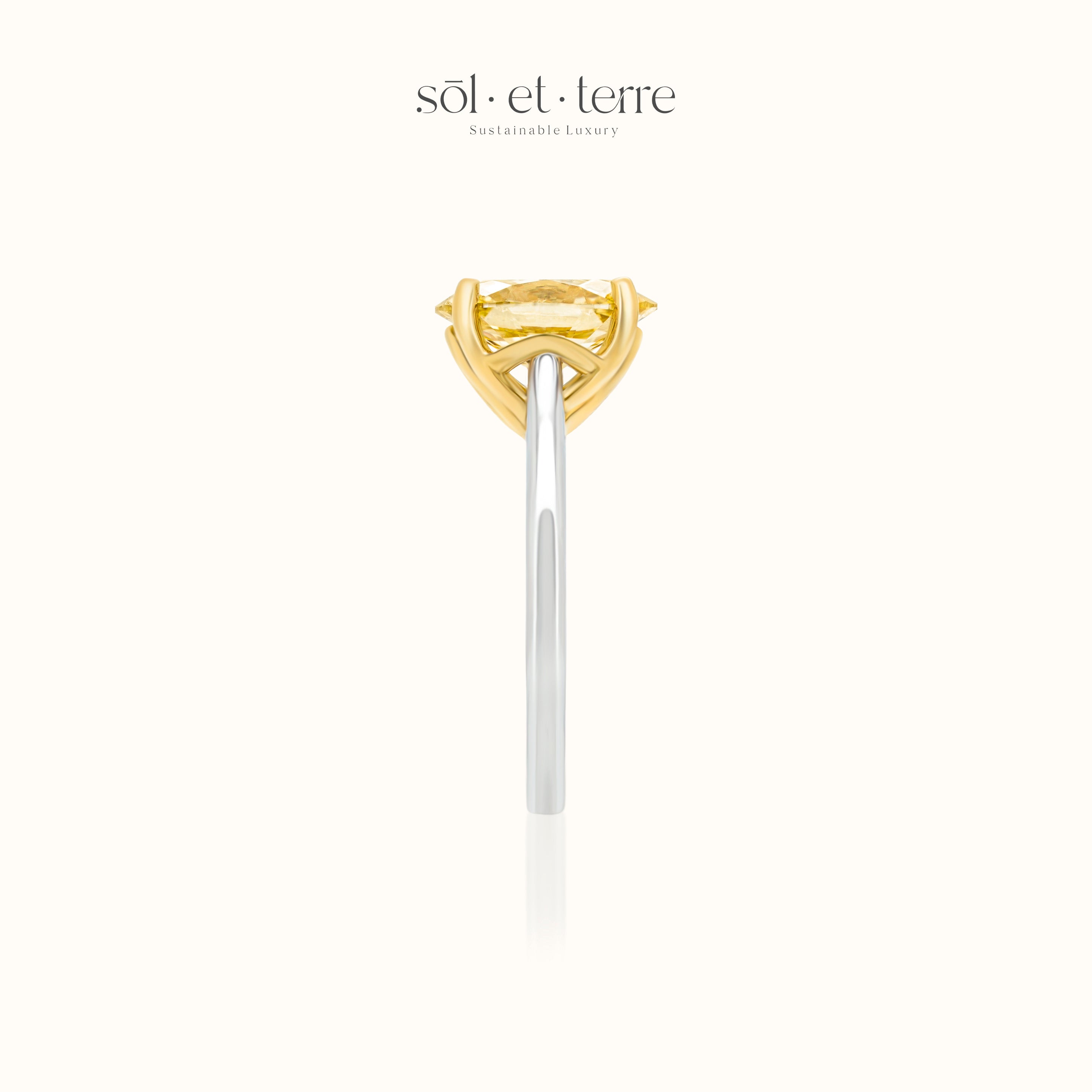 Sunset wave diamond ring | Sol et Terre