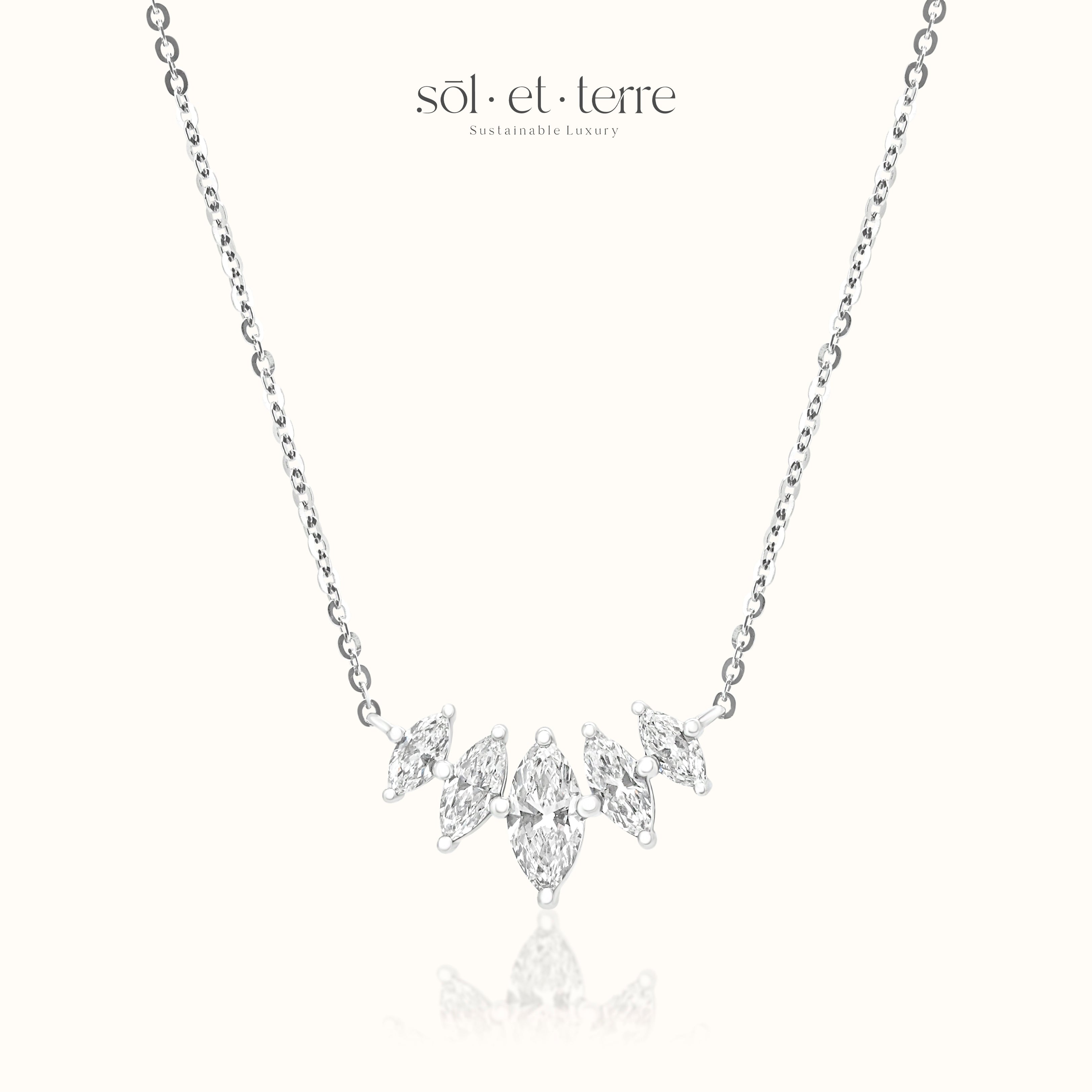 Marquise Arch Diamond Pendant | Sol et Terre