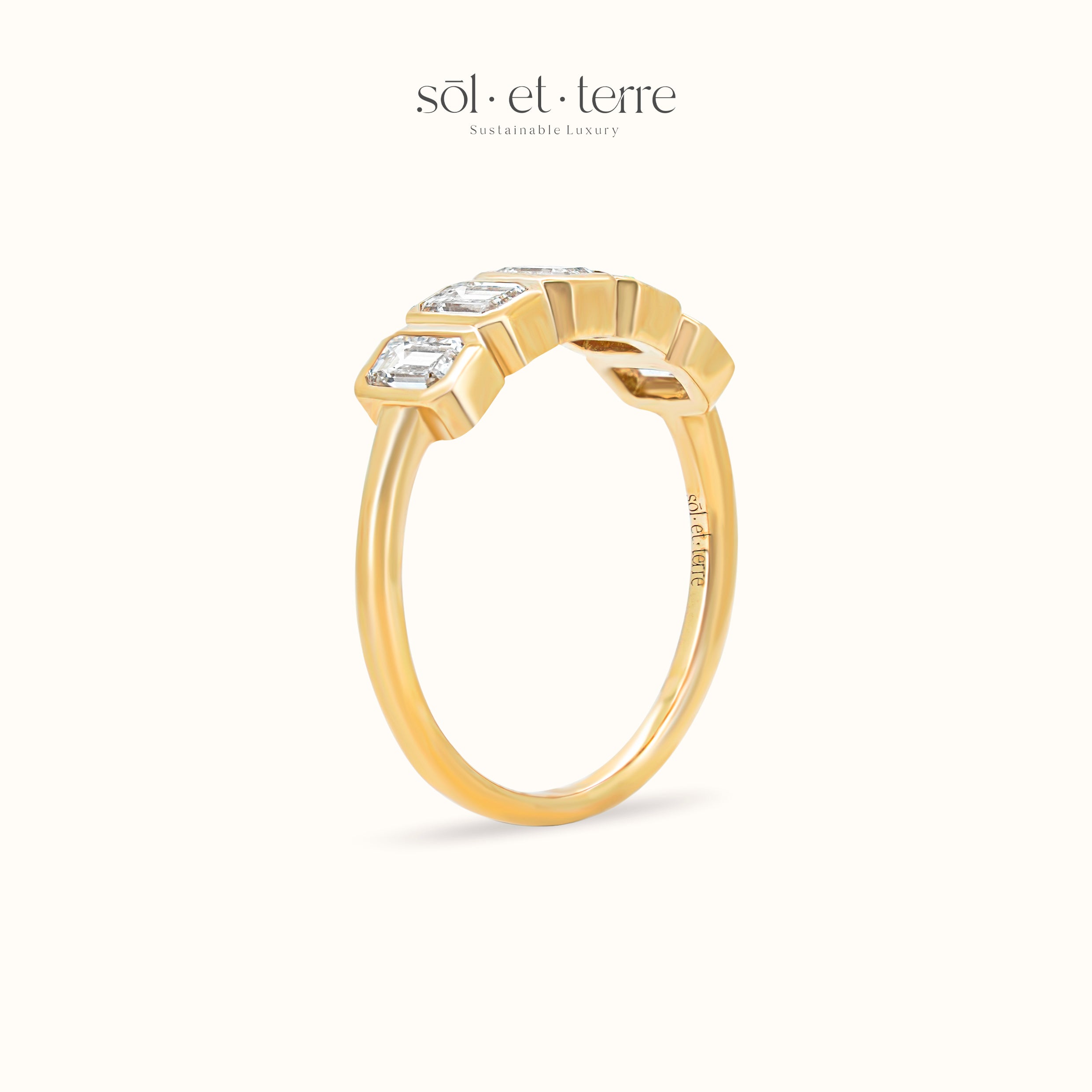 Emerald Diamonds Listring | Sol et Terre