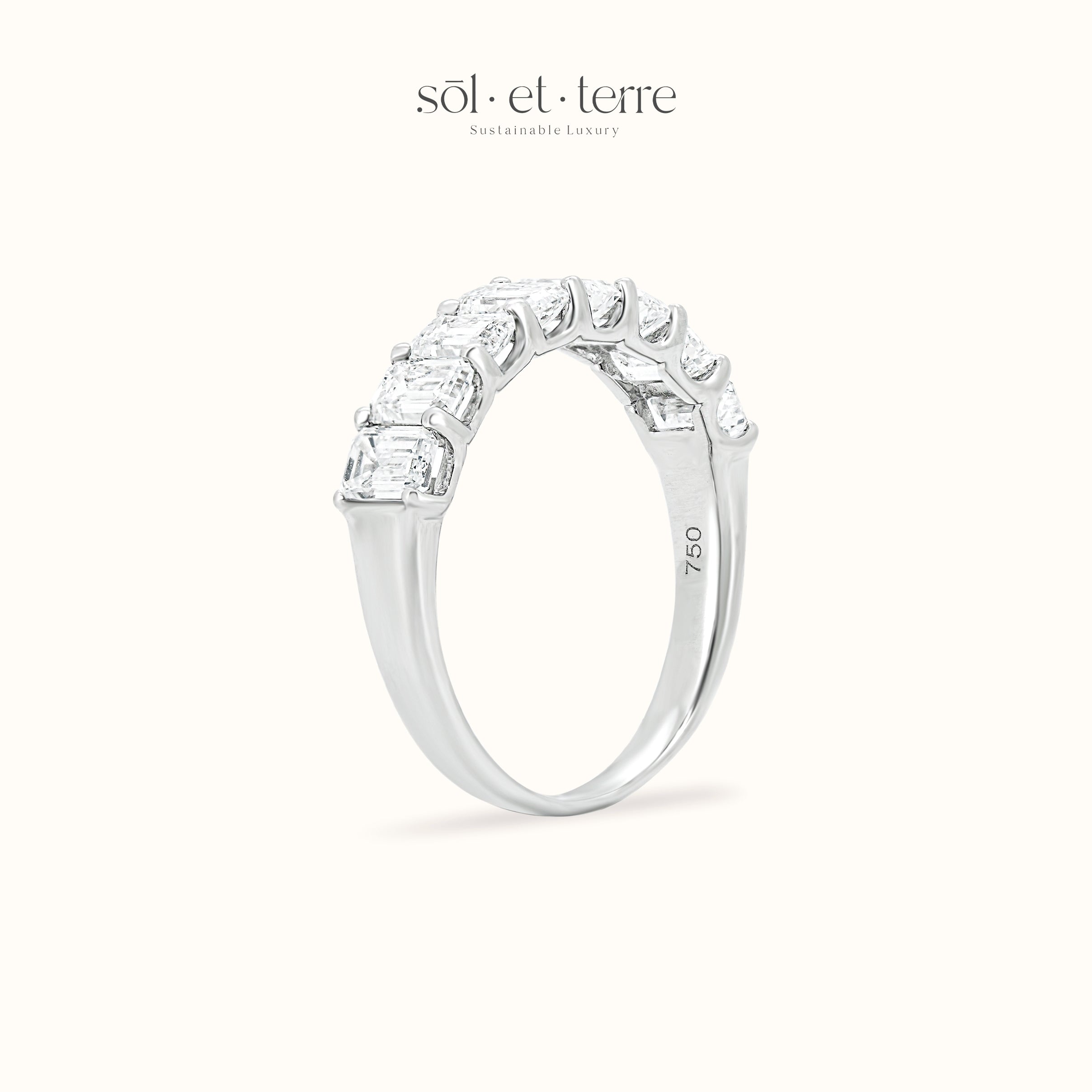 Emerald Diamond Listring | Sol et Terre