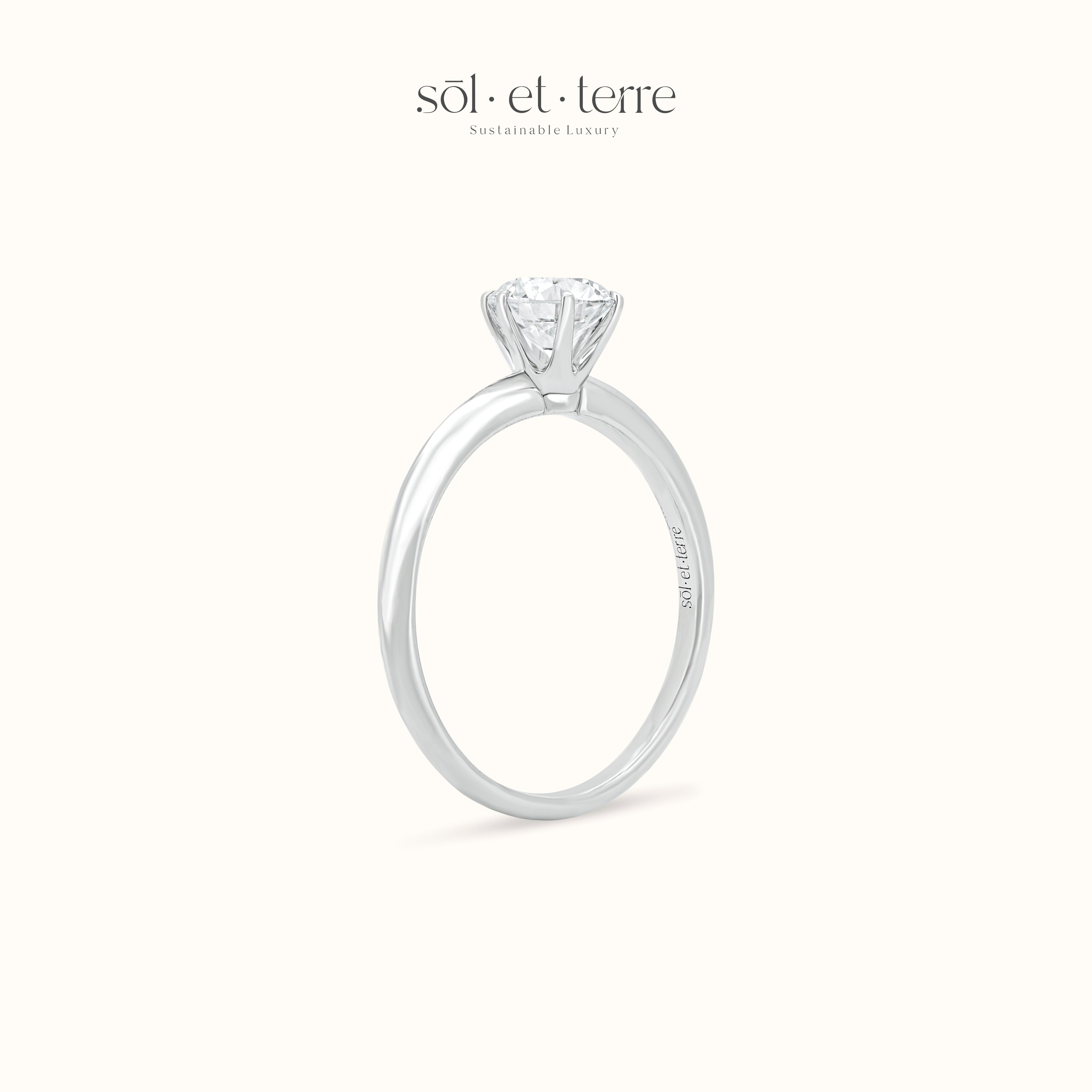 Round Diamond With Six Prong | Sol et Terre