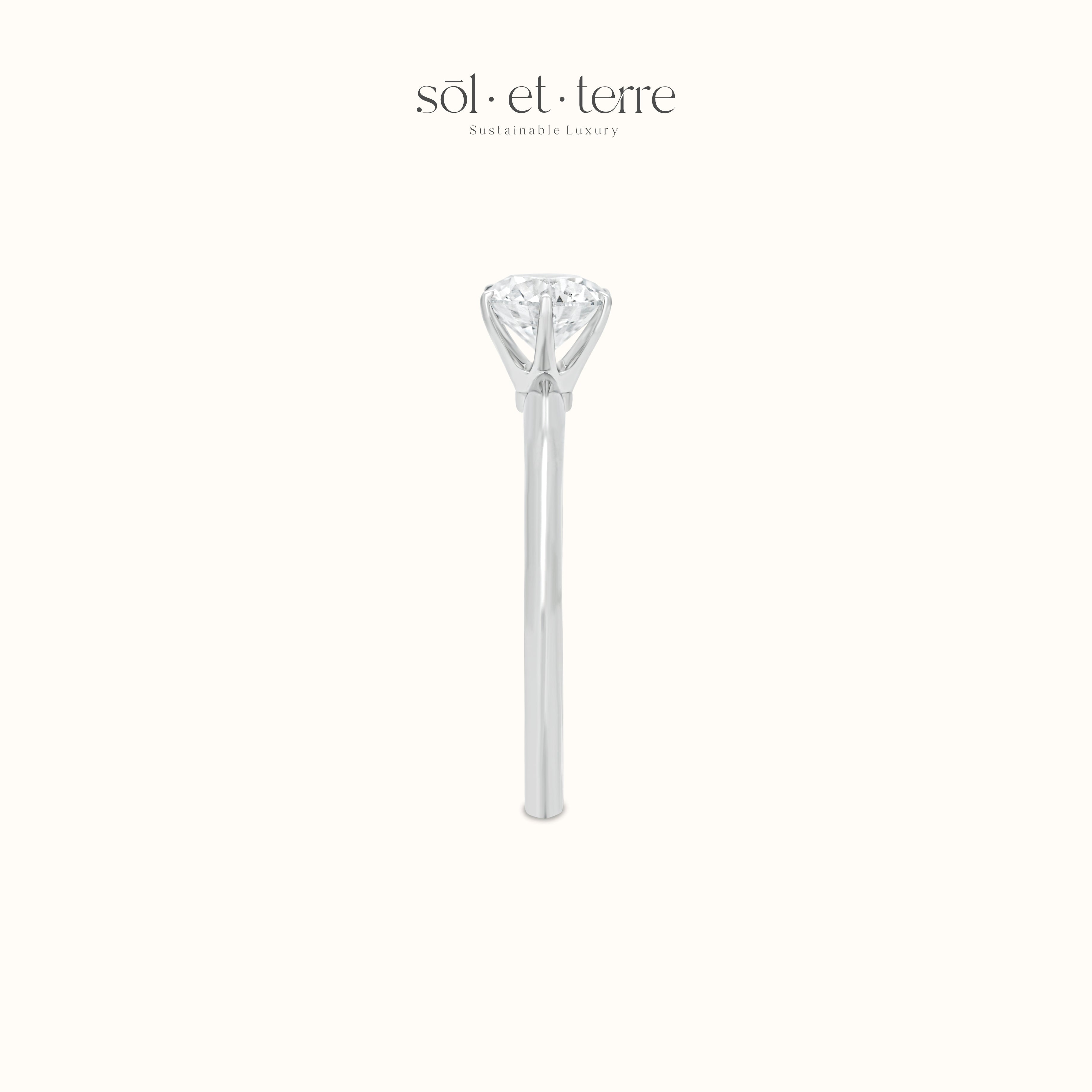 Round Diamond With Six Prong | Sol et Terre