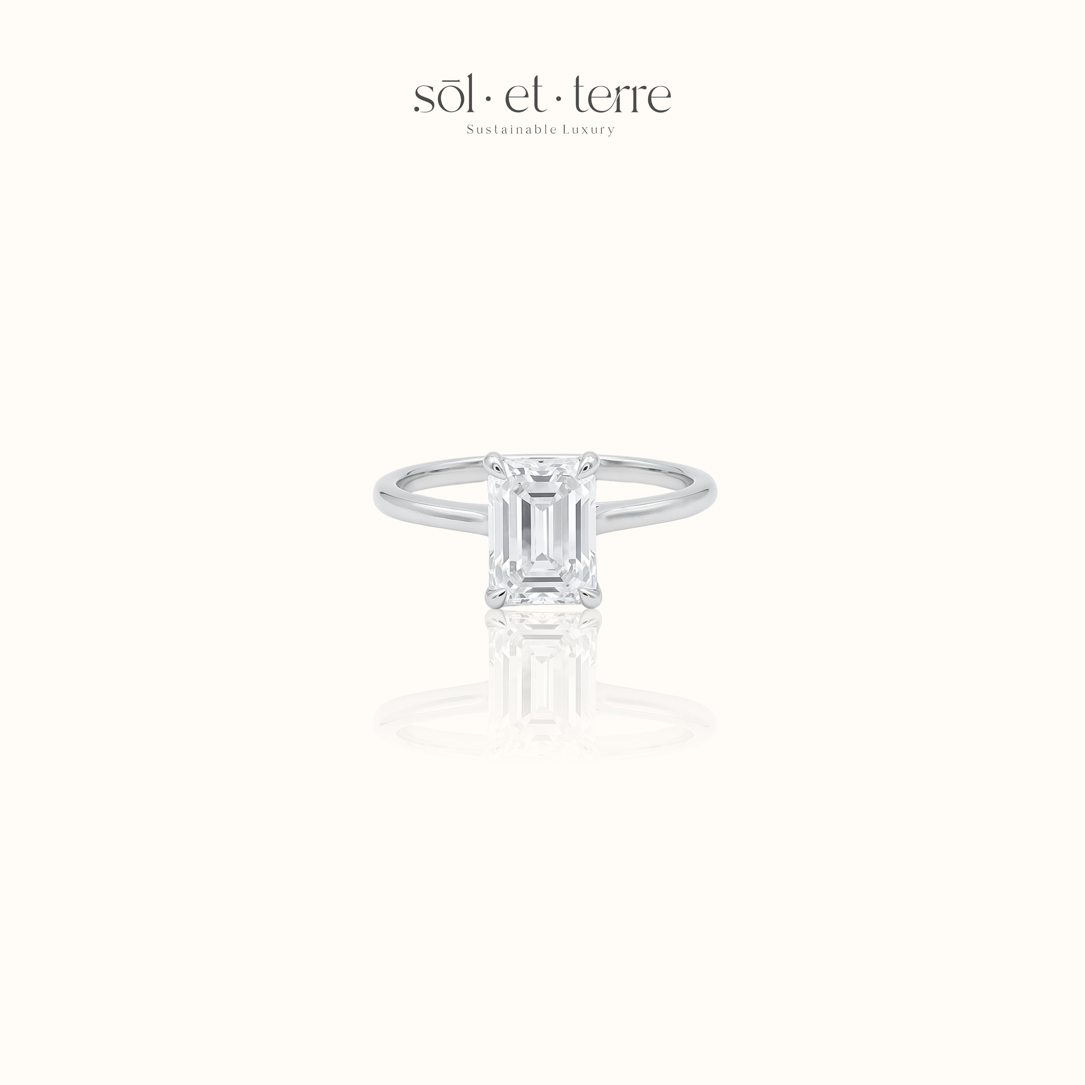 Radiant Diamond Ring | Sol et Terre