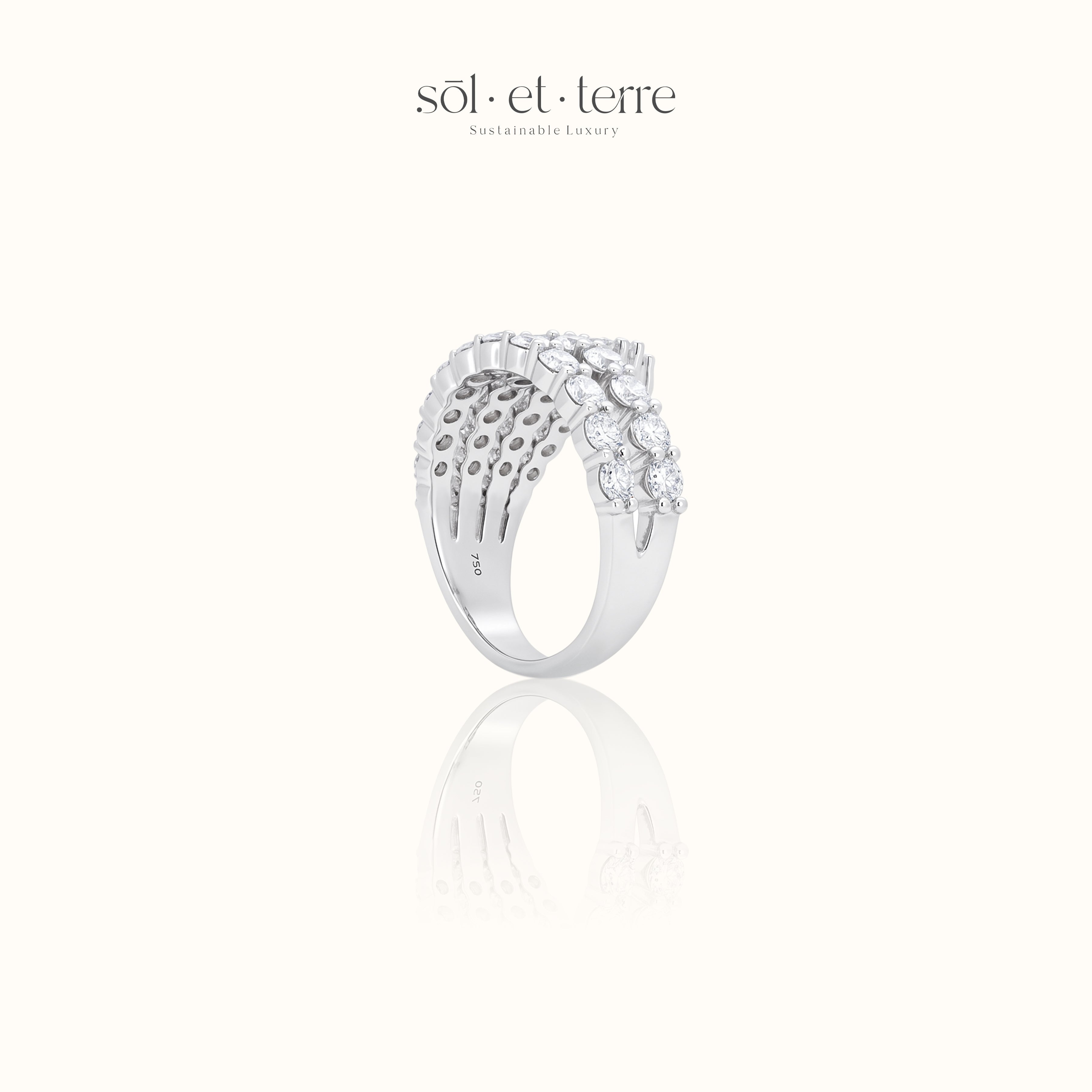 Fan Out Diamond Ring | Sol et Terre