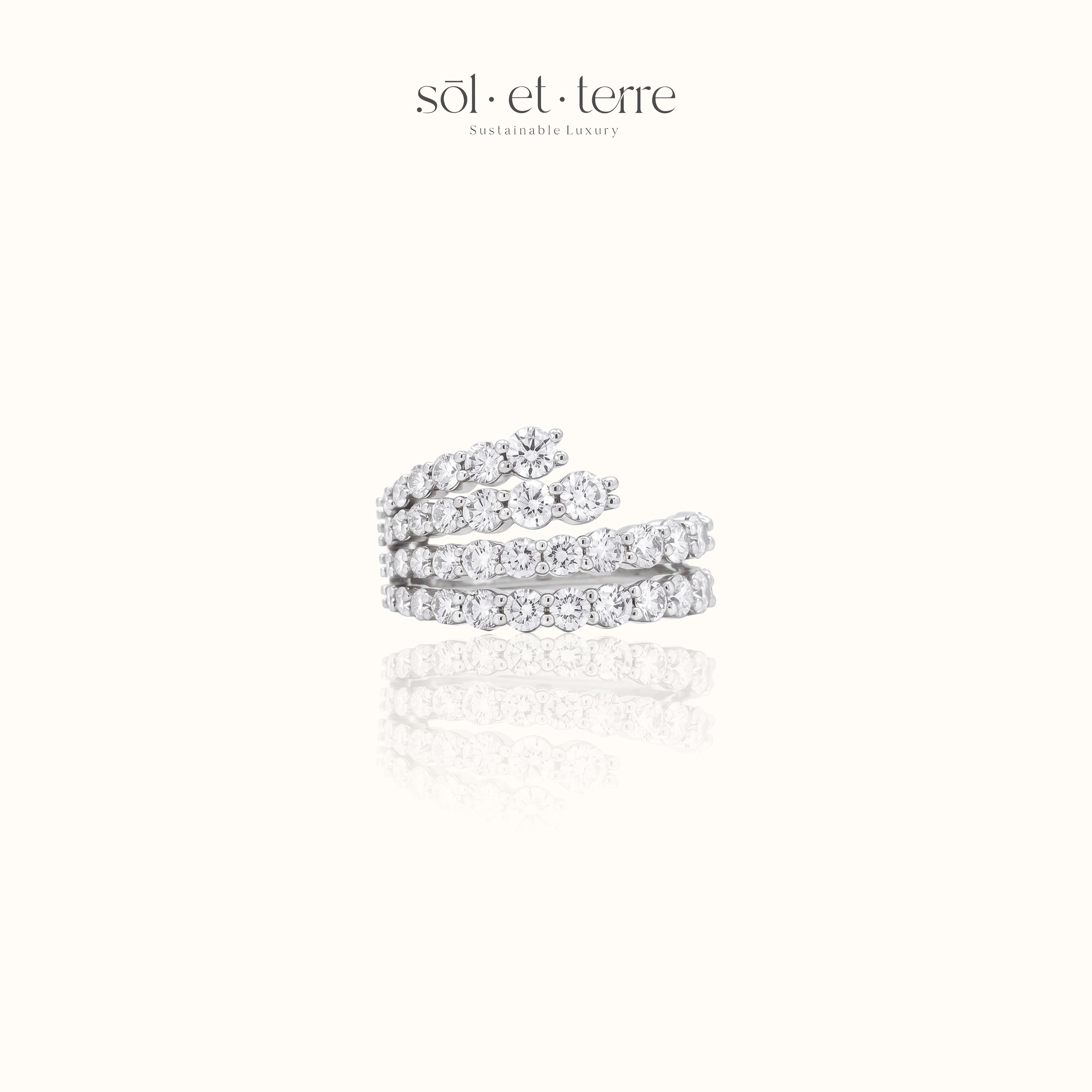 Fan Out Diamond Ring | Sol et Terre