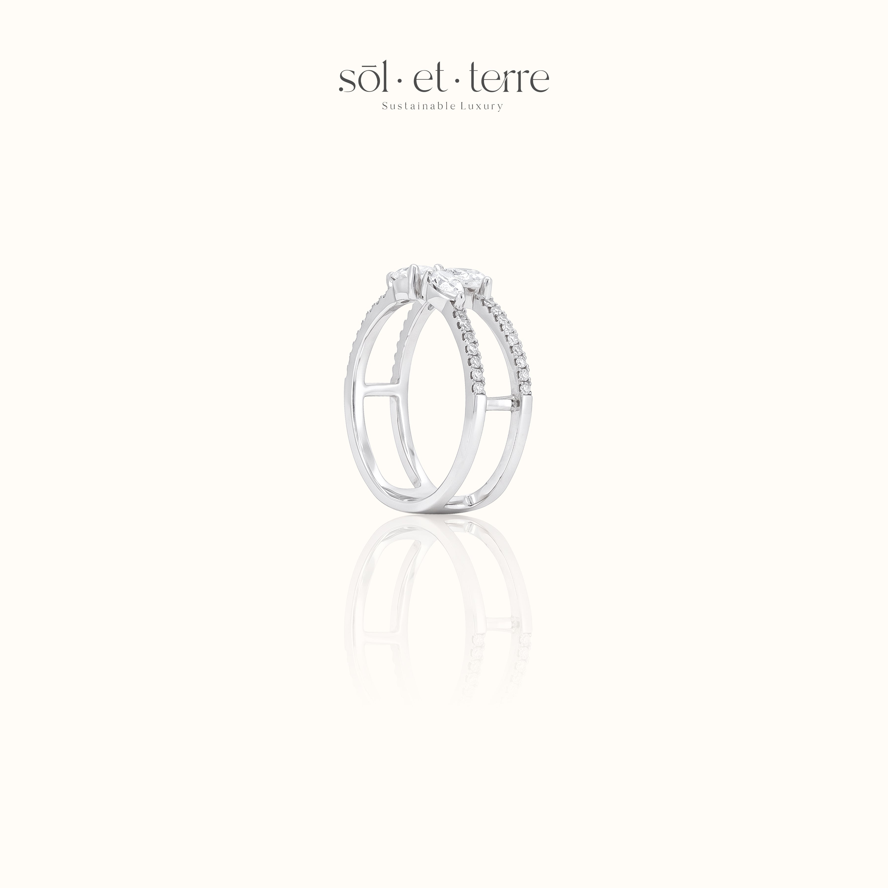Layered Pear Diamonds | Sol et Terre