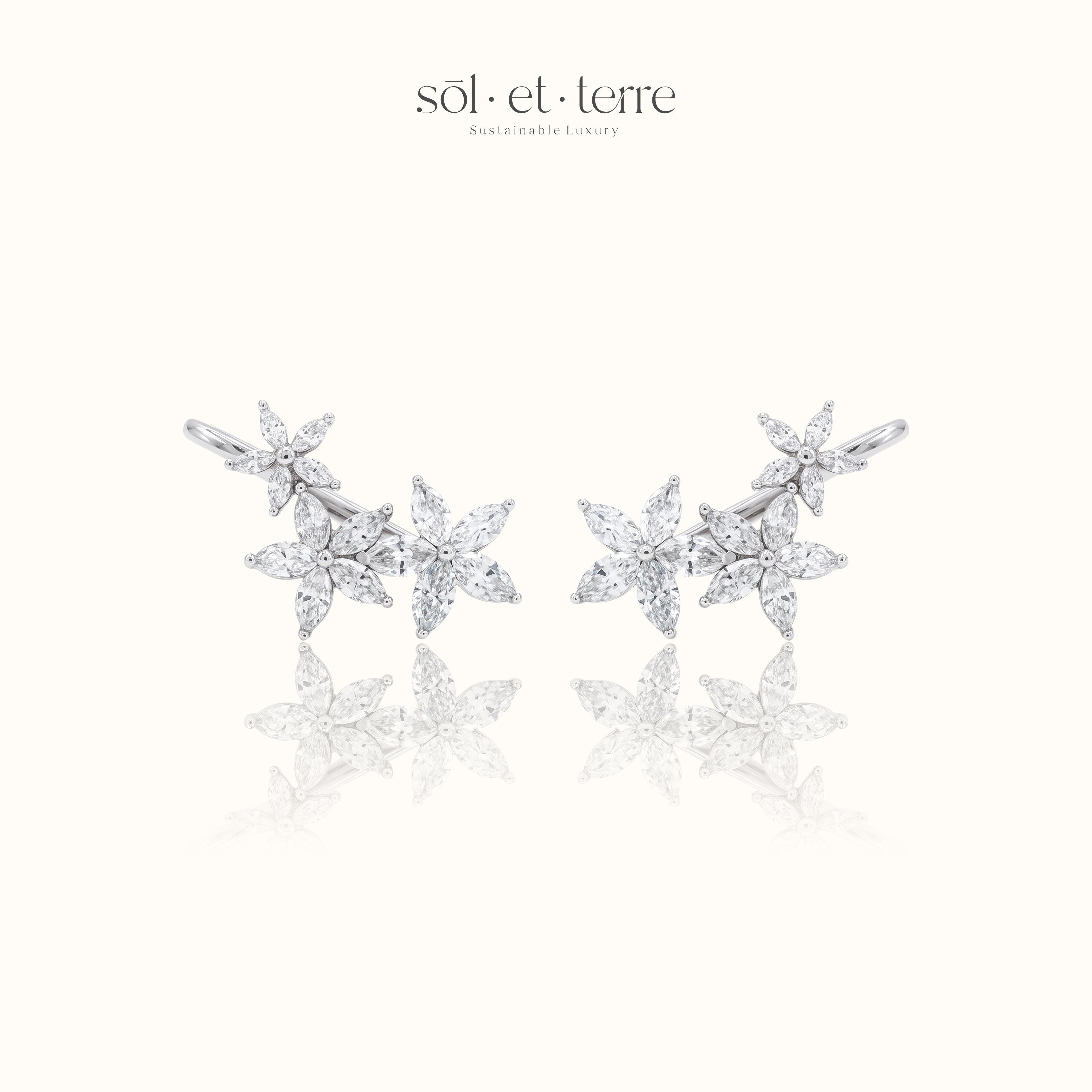 Trio Floral Ear Crawlers | Sol et Terre