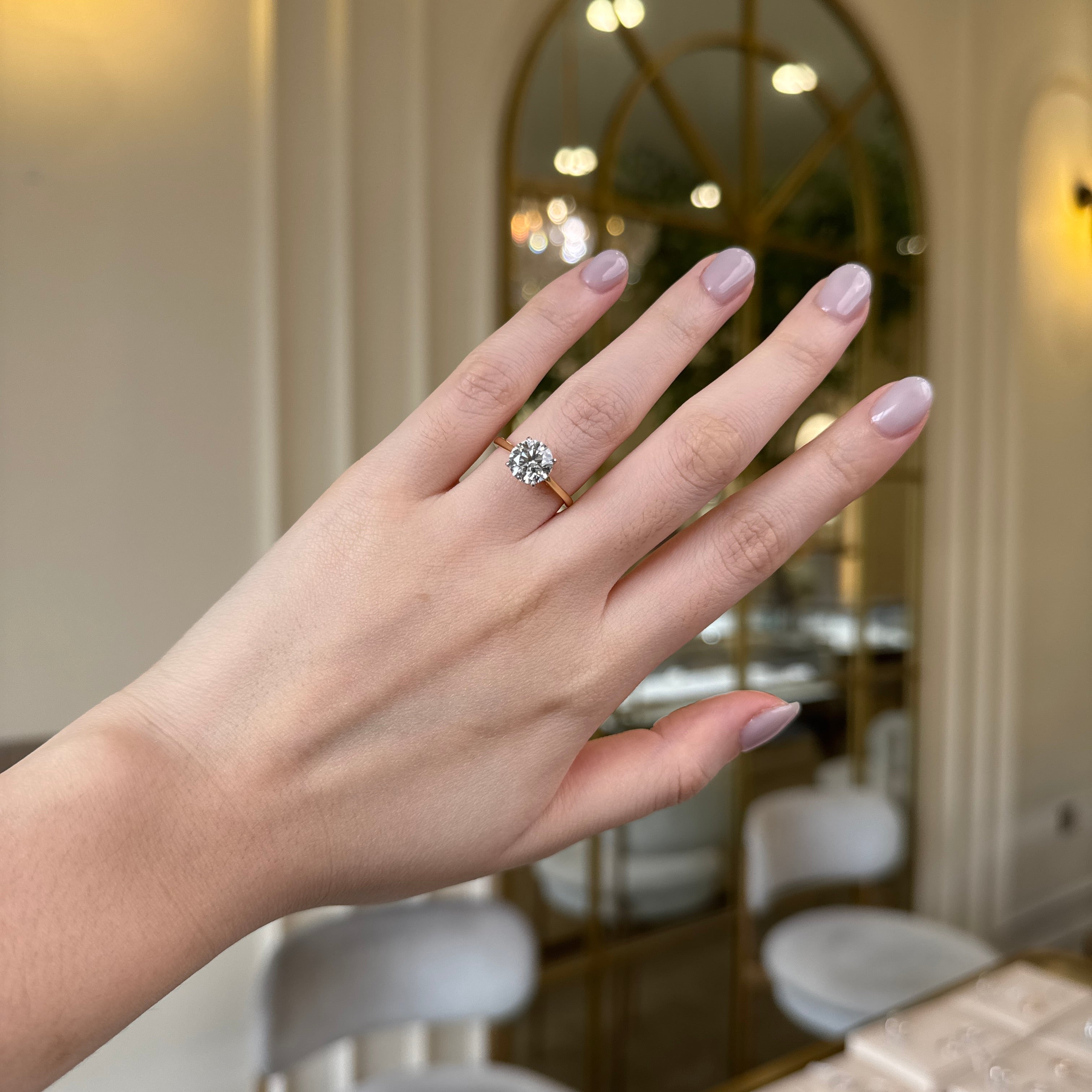 Round Diamond Ring with Hidden Halo | Sol et Terre