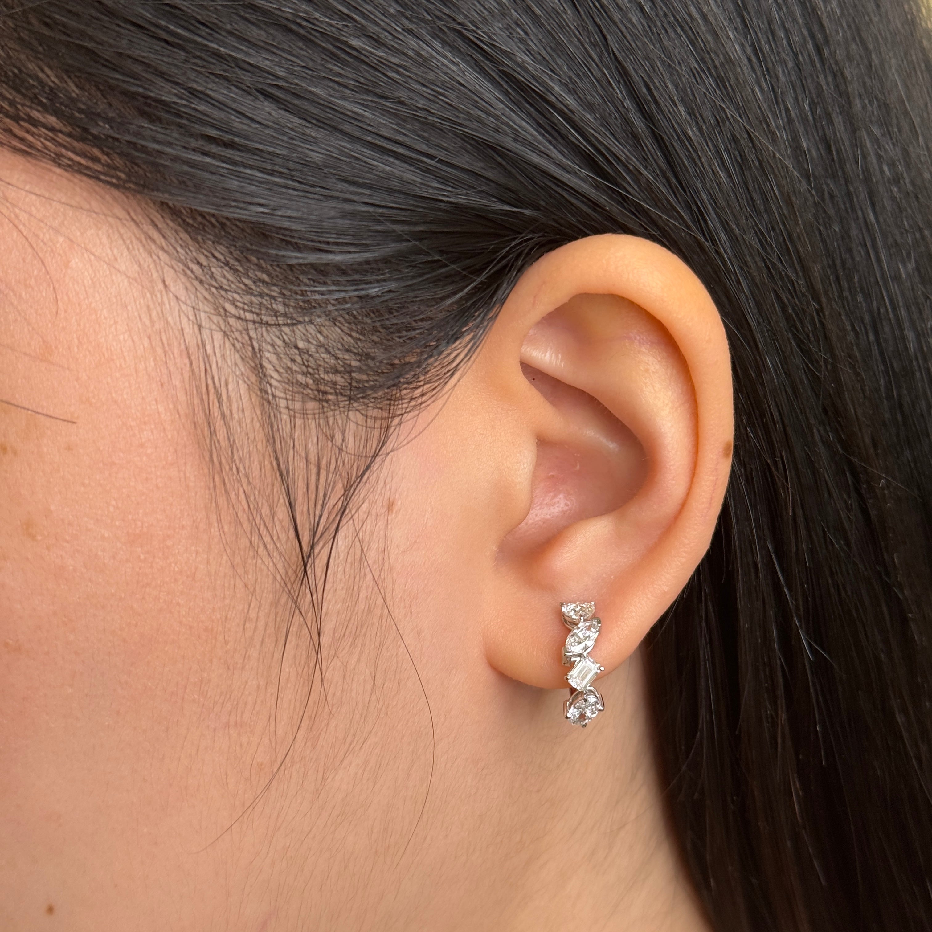 Mix Cut Hoop Earrings | Sol et Terre