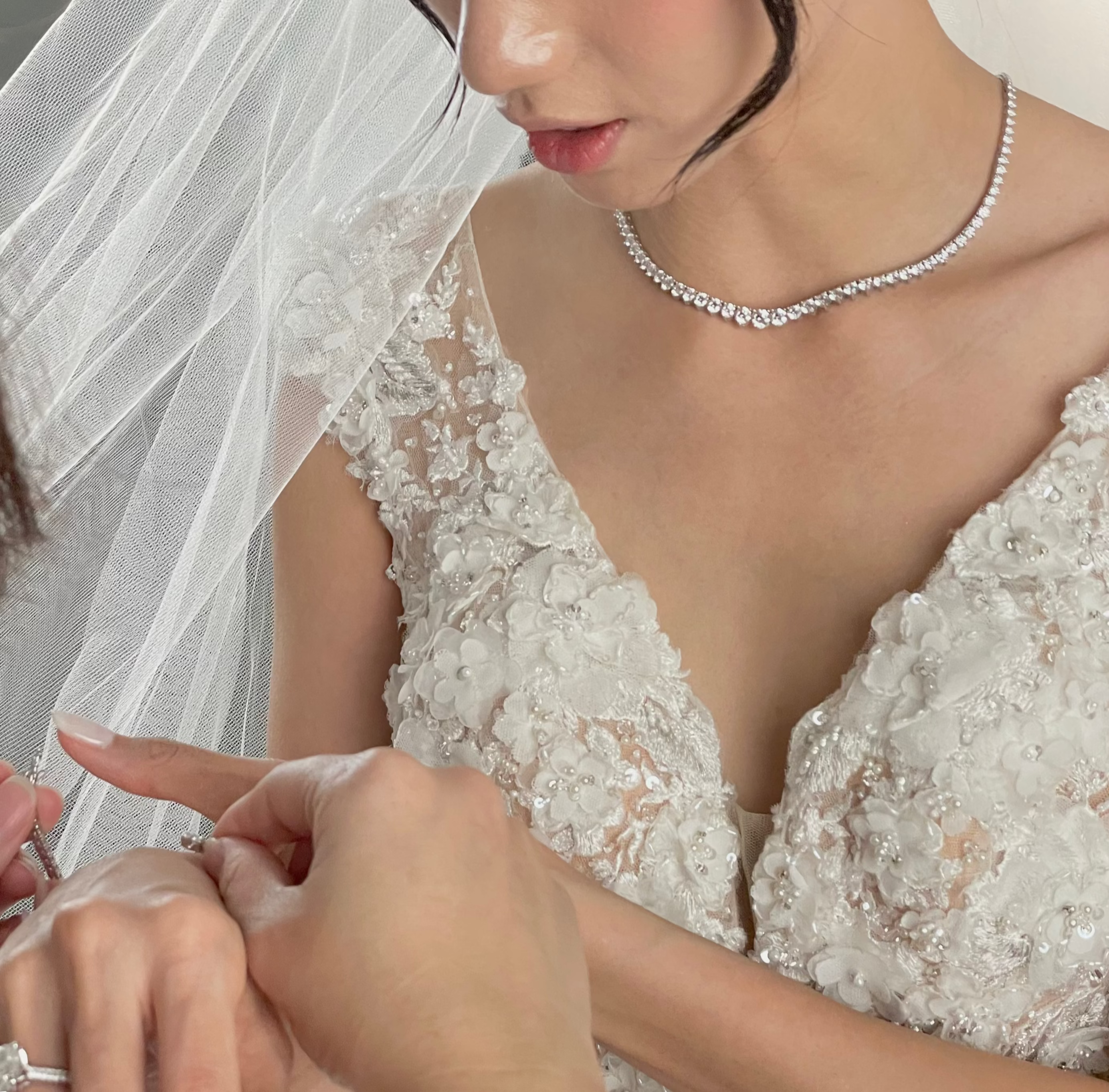 Diamond Engagement Ring and Diamond Wedding Ring